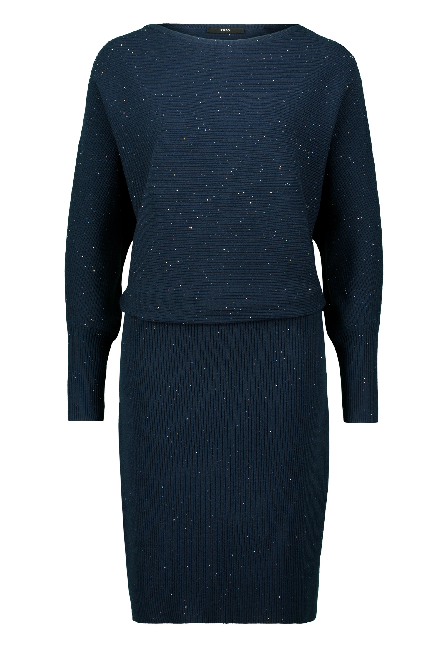 Zero Strickkleid »Damen Strickkleid mit Pailletten« Ohne Tasche Pailletten