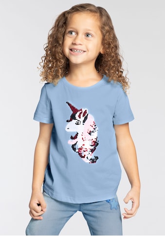 T-Shirt »EINHORN«, aus tollen WENDEPAILLETTEN