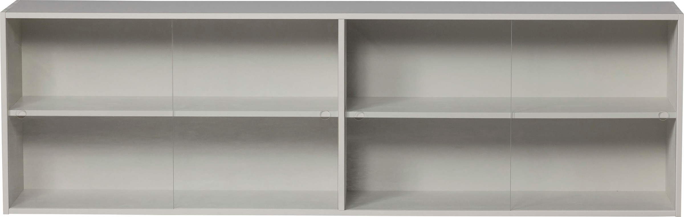 WOOOD Aufsatzschrank »Klink«, mit durchsichtigen Schiebetüren, H 60 cm x B 200 cm
