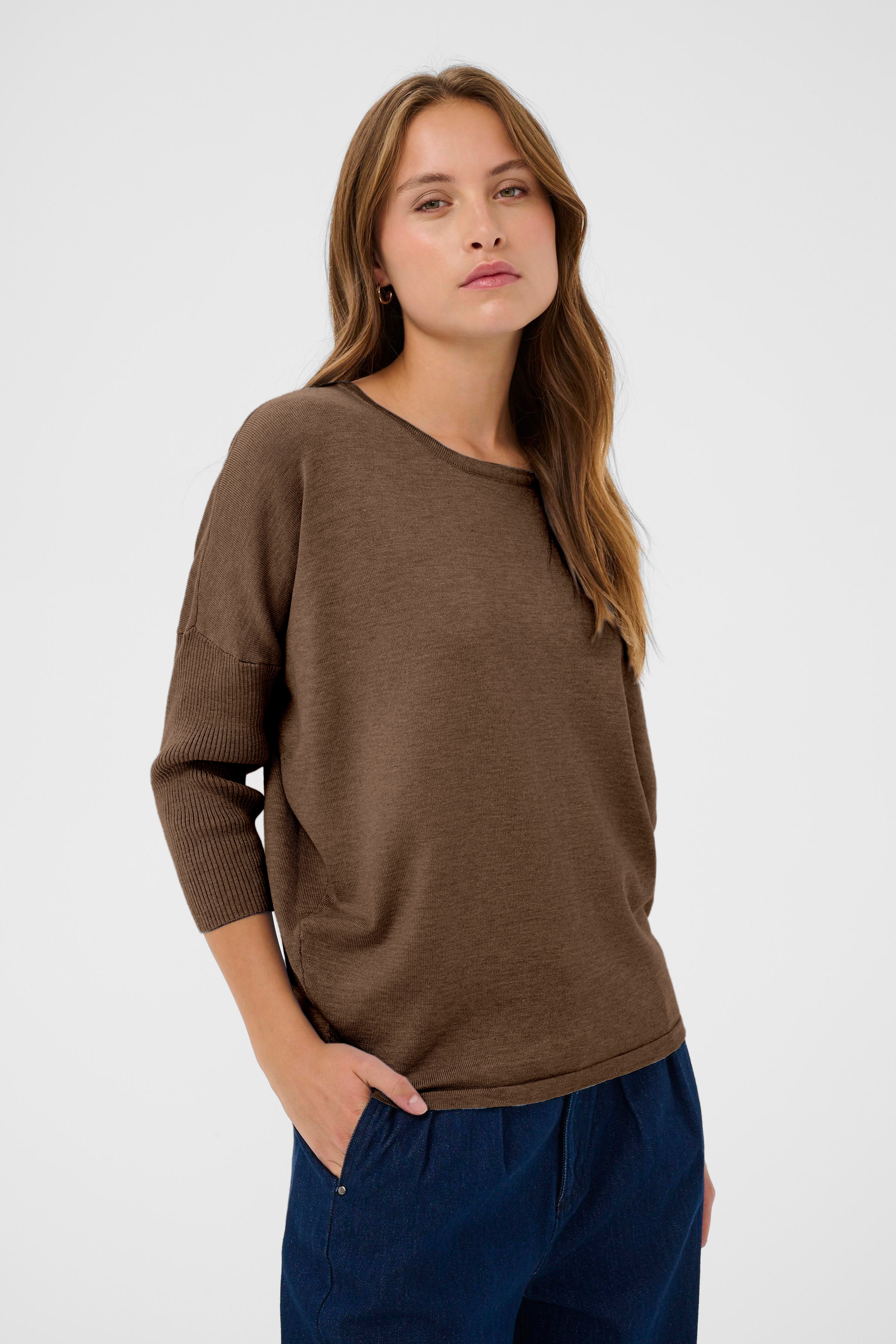 Saint Tropez Rundhalspullover "A2561, MilaSZ R-Neck" Viskosemischung, Casual fit