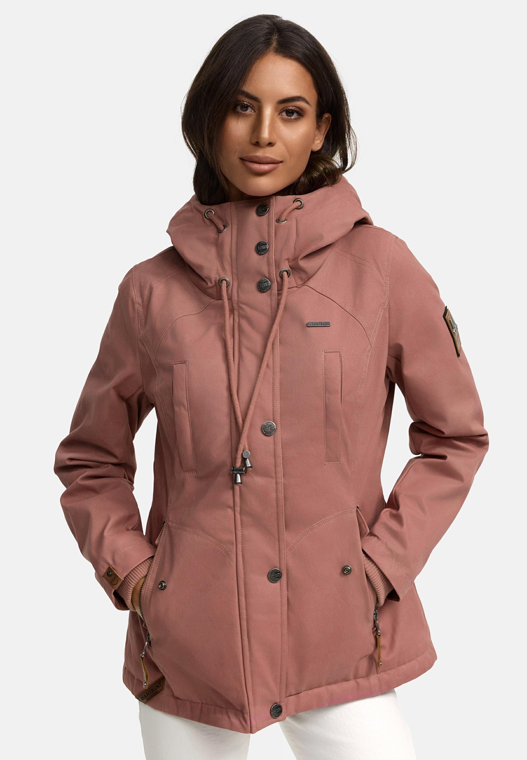 Marikoo Winterjacke »Bikoo«, mit Kapuze, sportliche Damen Outdoor Baumwolljacke mit Kapuze