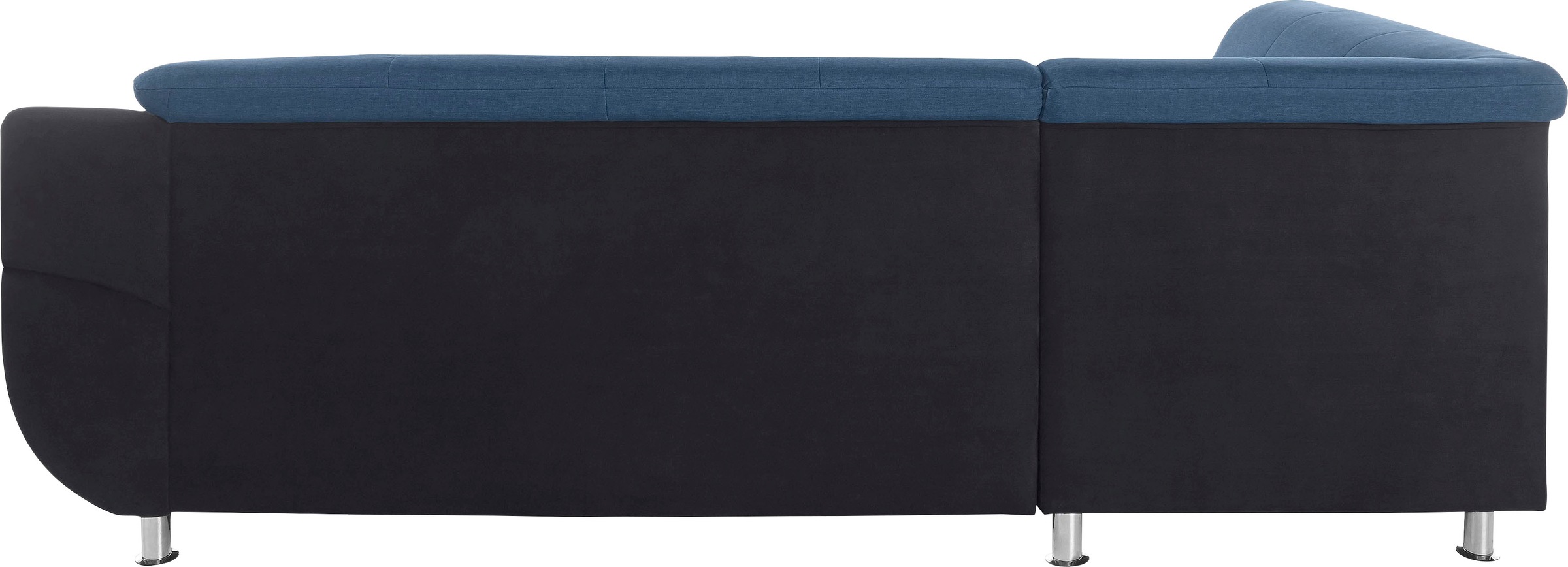 TRENDMANUFAKTUR Ecksofa »Rondo 3, zeitlos und bequem, Materialmix, breite Armlehnen, L-Form«, wahlweise mit Federkern für mehr Komfort, wahlweise mit Bettfunktion