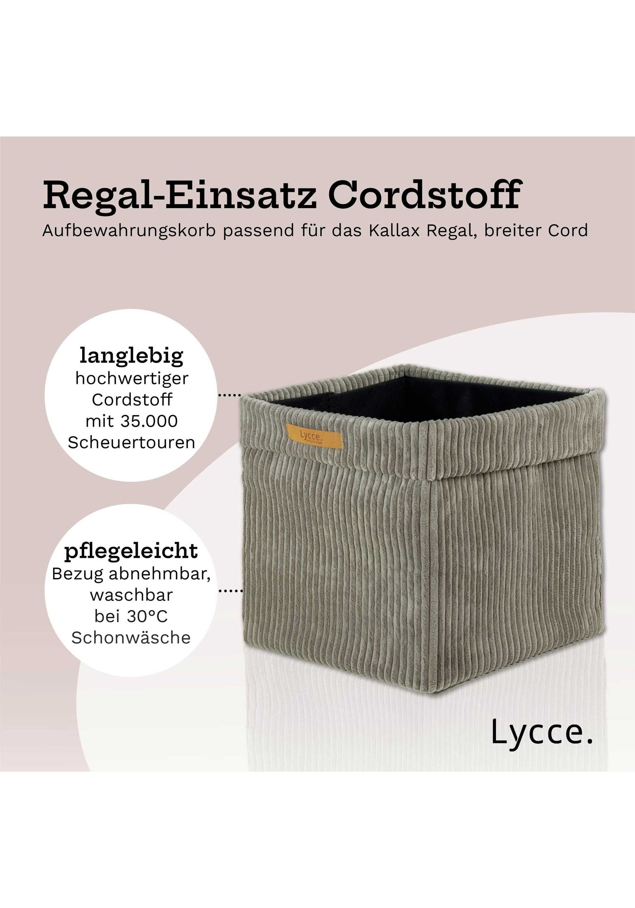 Lycce Aufbewahrungsbox »Aufbewahrungskorb Faltbare Aufbewahrungsbox Cord 2P 2er Pack«