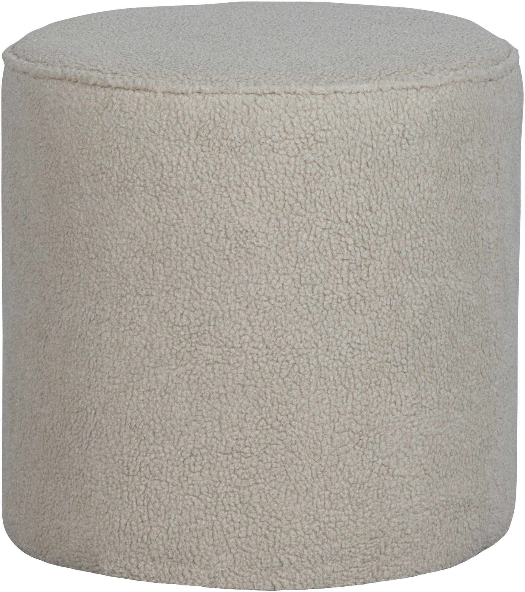 Thumbnail - WOOOD Hocker "Sara" weich gepolstert, runde Form, H 46 cm x Ø 46 cm