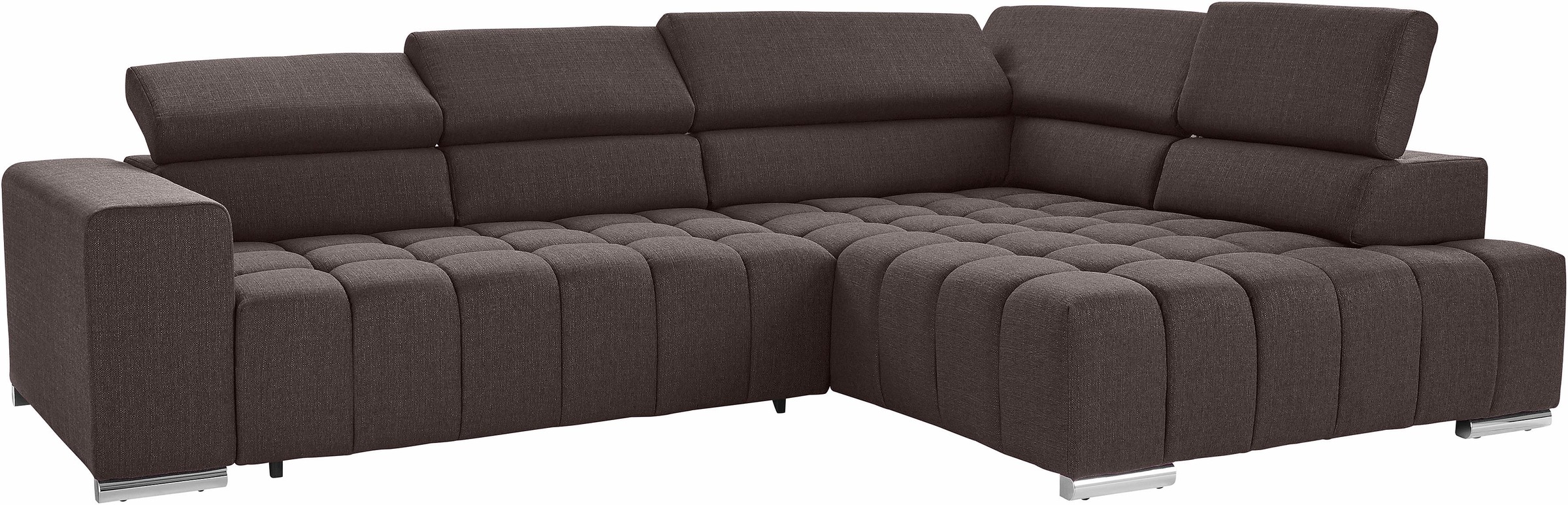 exxpo - sofa fashion Ecksofa "Elias, aktuelle Kreuzsteppung im Sitz, bequem günstig online kaufen