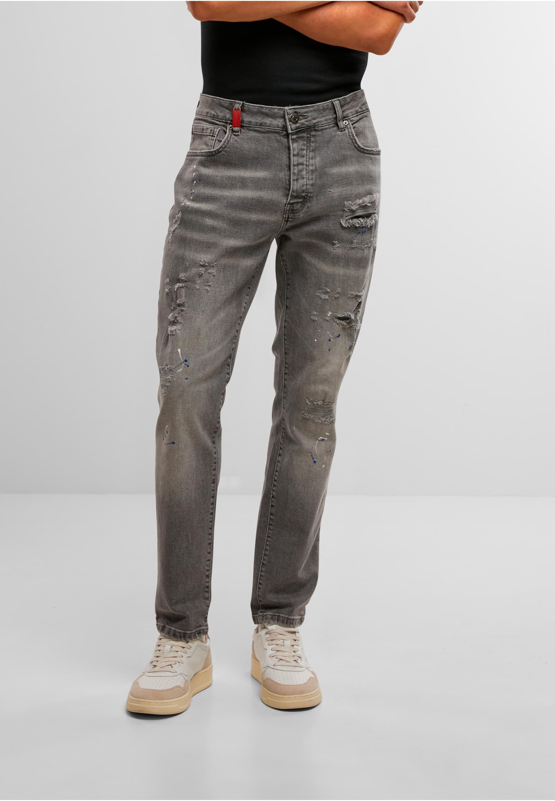 2Y Premium Bequeme Jeans »2Y Premium 2Y LEONARDO RIPPED SLIM FIT JEANS«