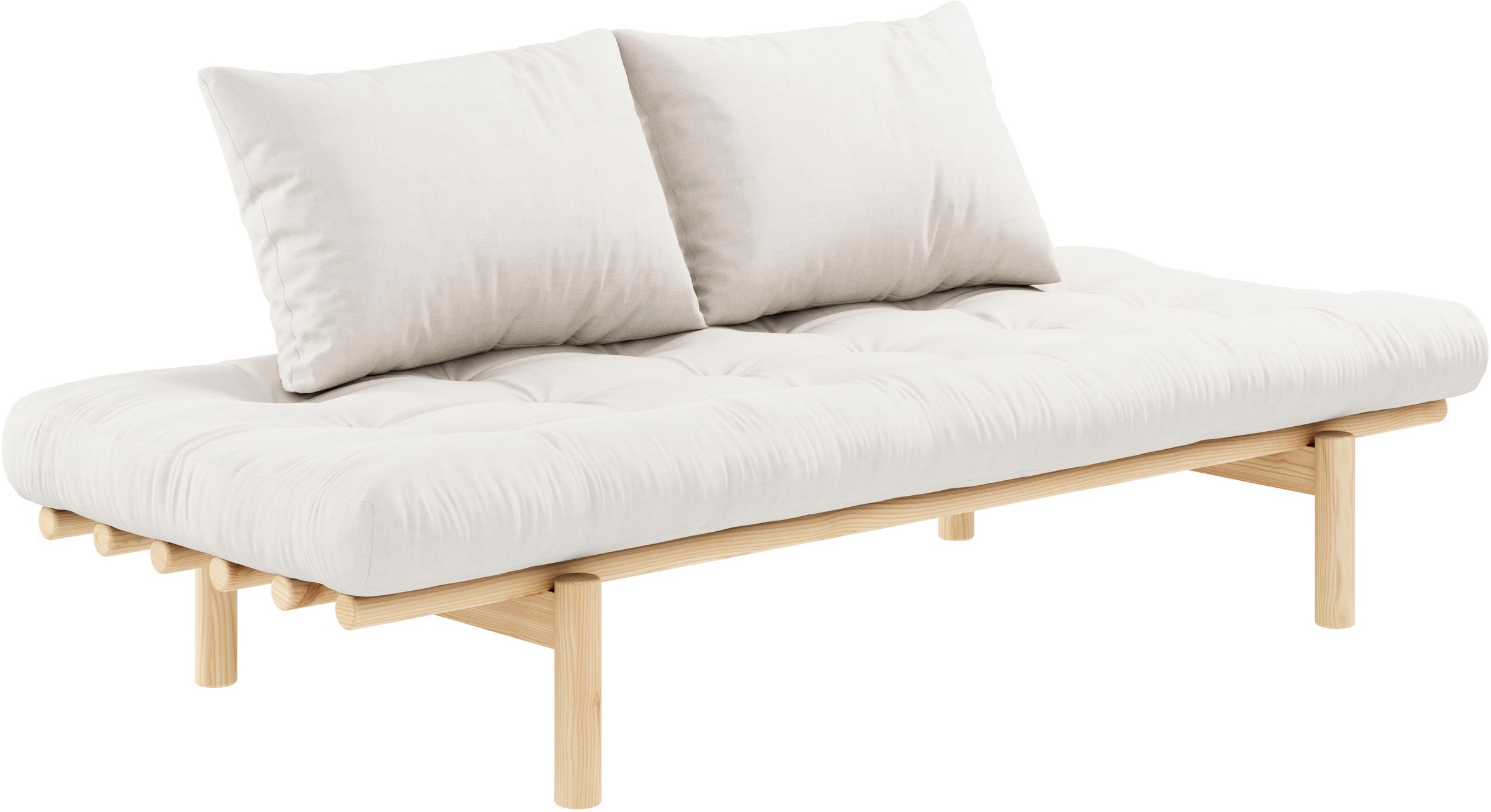 Karup Design Daybett "Pace" Set, 2 Stk. tlg. aus massiven Kiefernholz, inkl. Futonmatratze