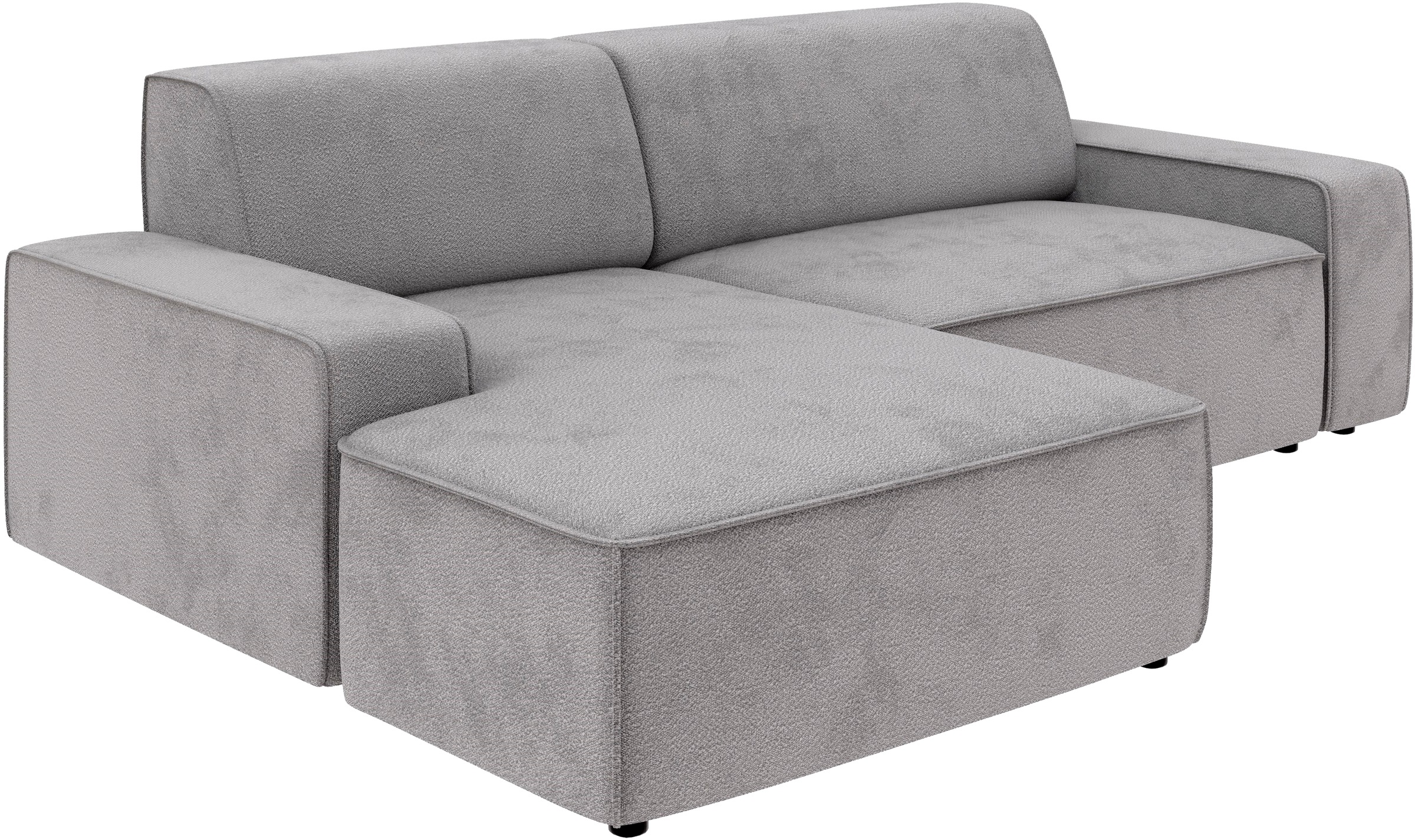 TRENDMANUFAKTUR Ecksofa »Graz, wahlweise mit Sitzvorschub und Bettkasten, L-Form, Breite 246 cm«, in Cord-, haustierfreundlichem LEO Struktur- oder LUMOS-3D-Bezug