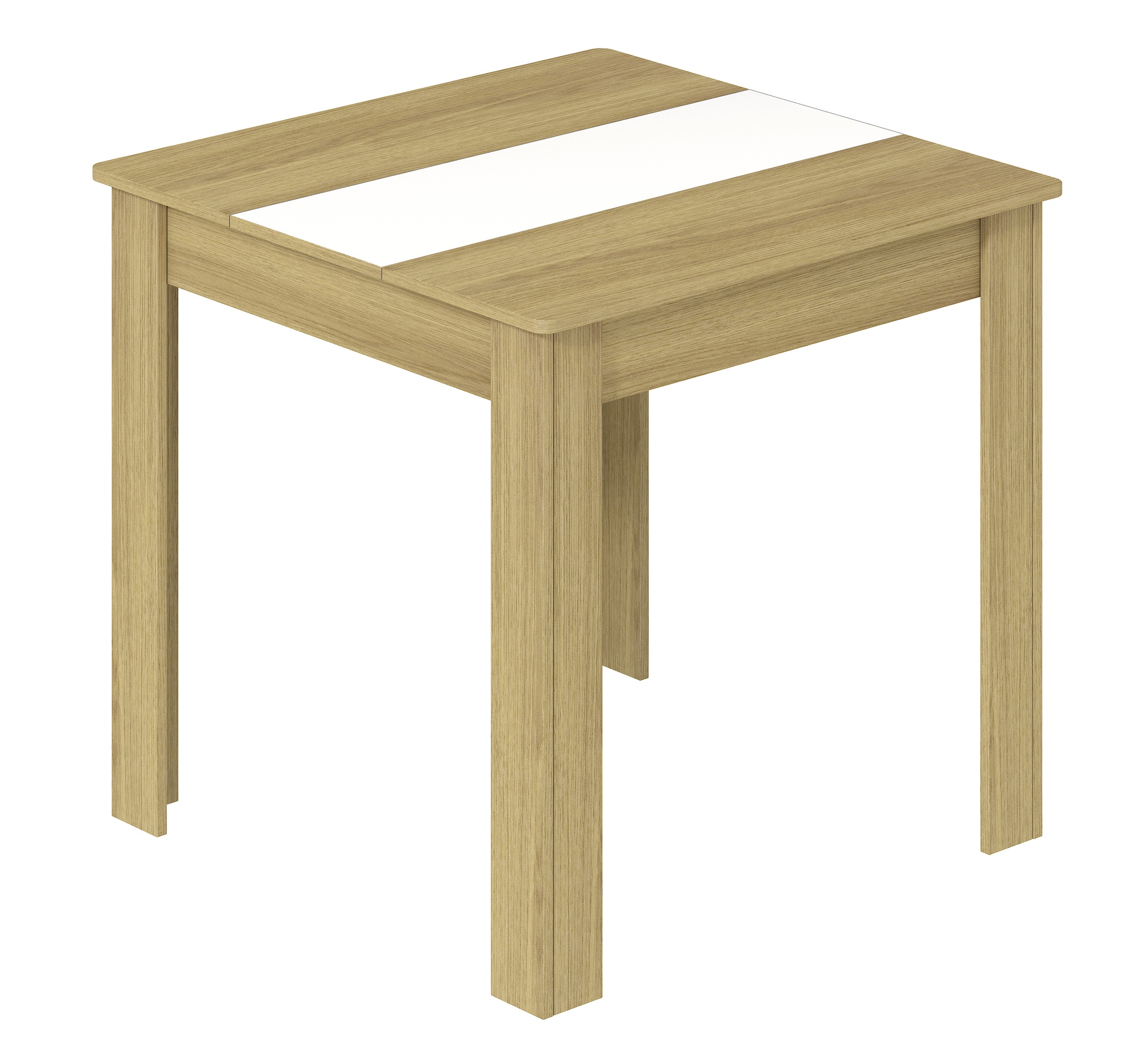 Esstisch VCM "Esstisch Küchentisch B. 80 x T. 80 cm Disalo", weiß (honig, eiche, weiß), B:80cm T:80cm, Tische, Esstisch