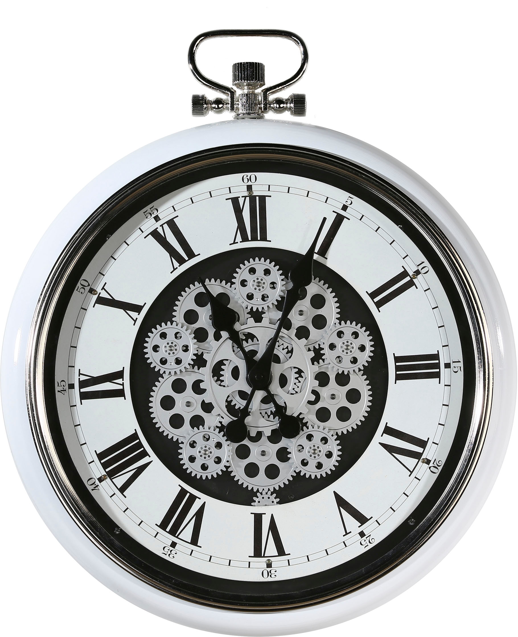 Casablanca by Gilde Wanduhr »Origin, weiß/silber«, 53 cm bestellen | BAUR