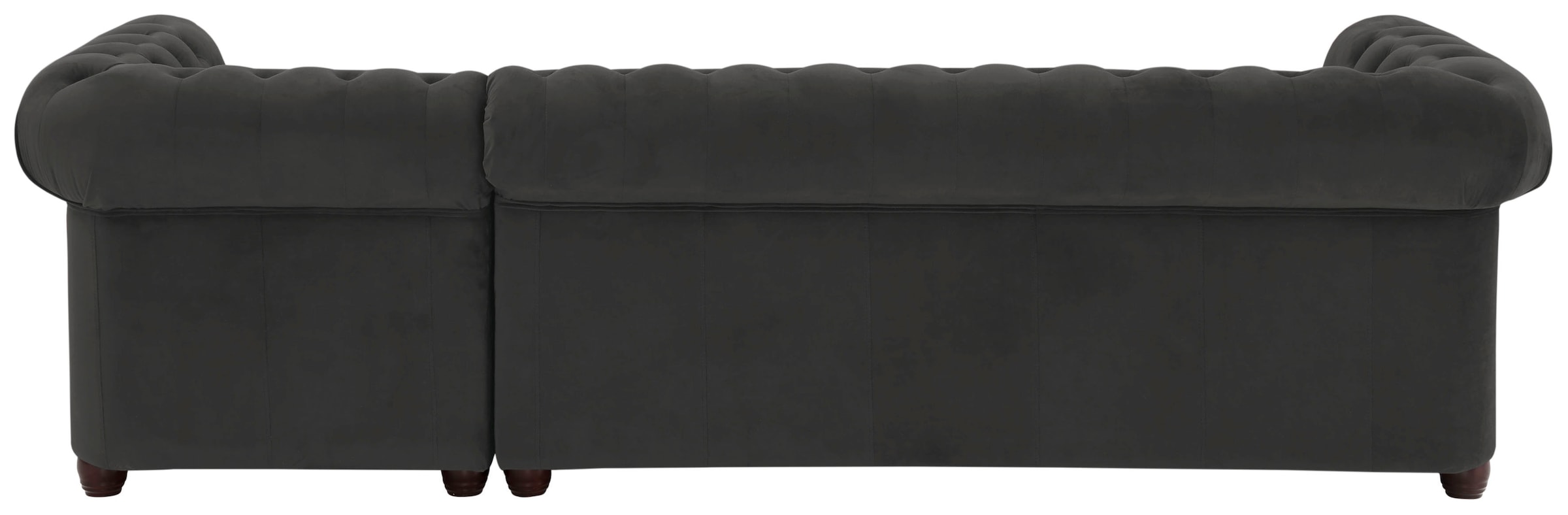 Home affaire Chesterfield-Sofa »New Castle L-Form«, hochwertige Knopfheftung in Chesterfield-Design, B/T/H: 255(171/72)