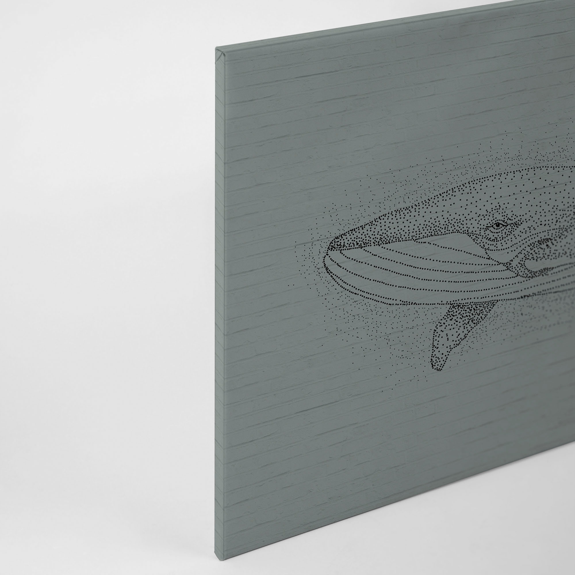 A.S. Création Leinwandbild »titan 3«, Kunst-Tiere-Kinder, (1 St.), Schwarz-Weiß Zeichnung Wal Keilrahmen Leinwand-Bild Wohnzimmer modern
