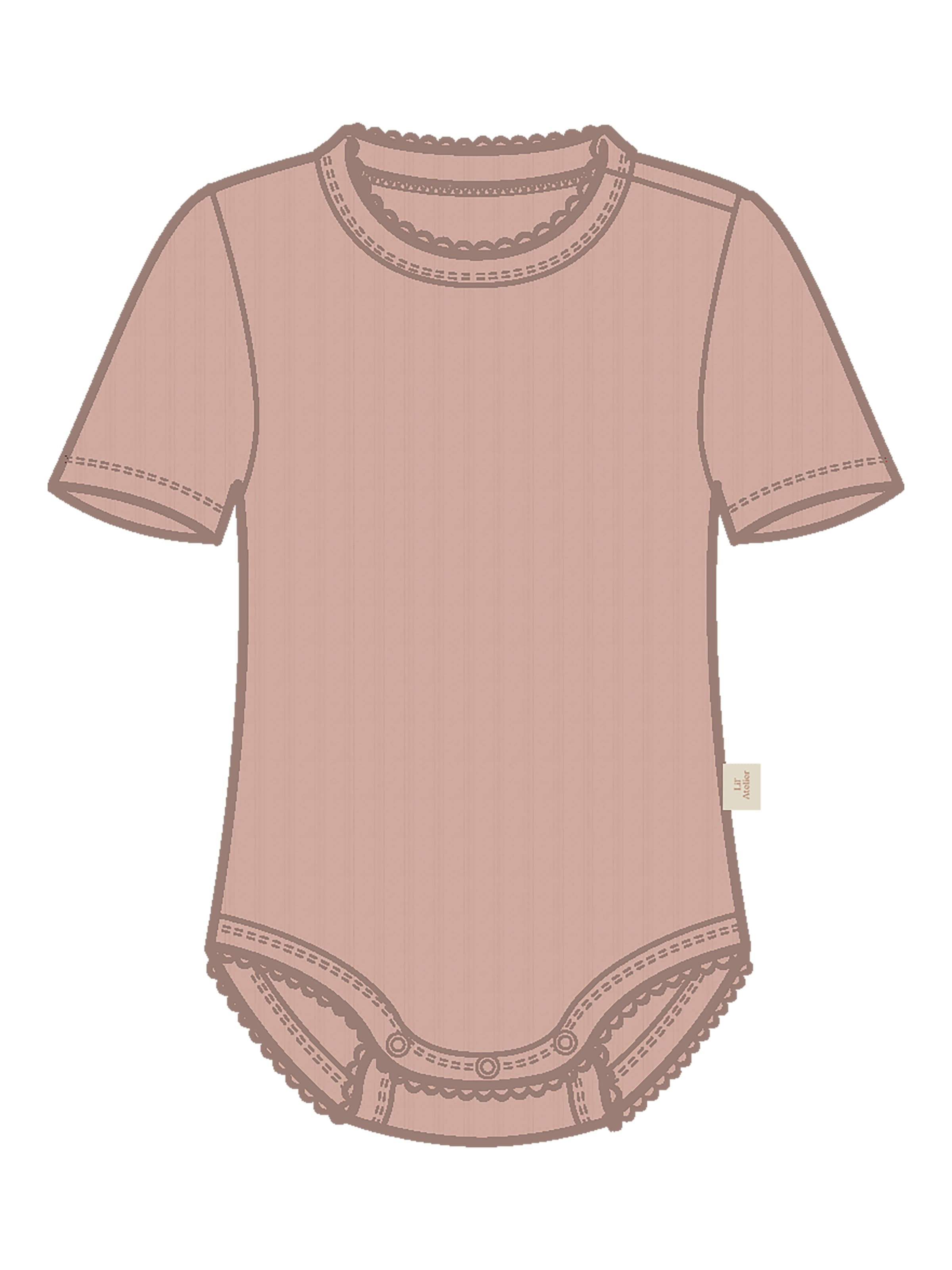 Lil' Atelier Kurzarmbody »NBFRACHELS SS SLIM BODY LIL« Baumwollmischung,  Kurzarm