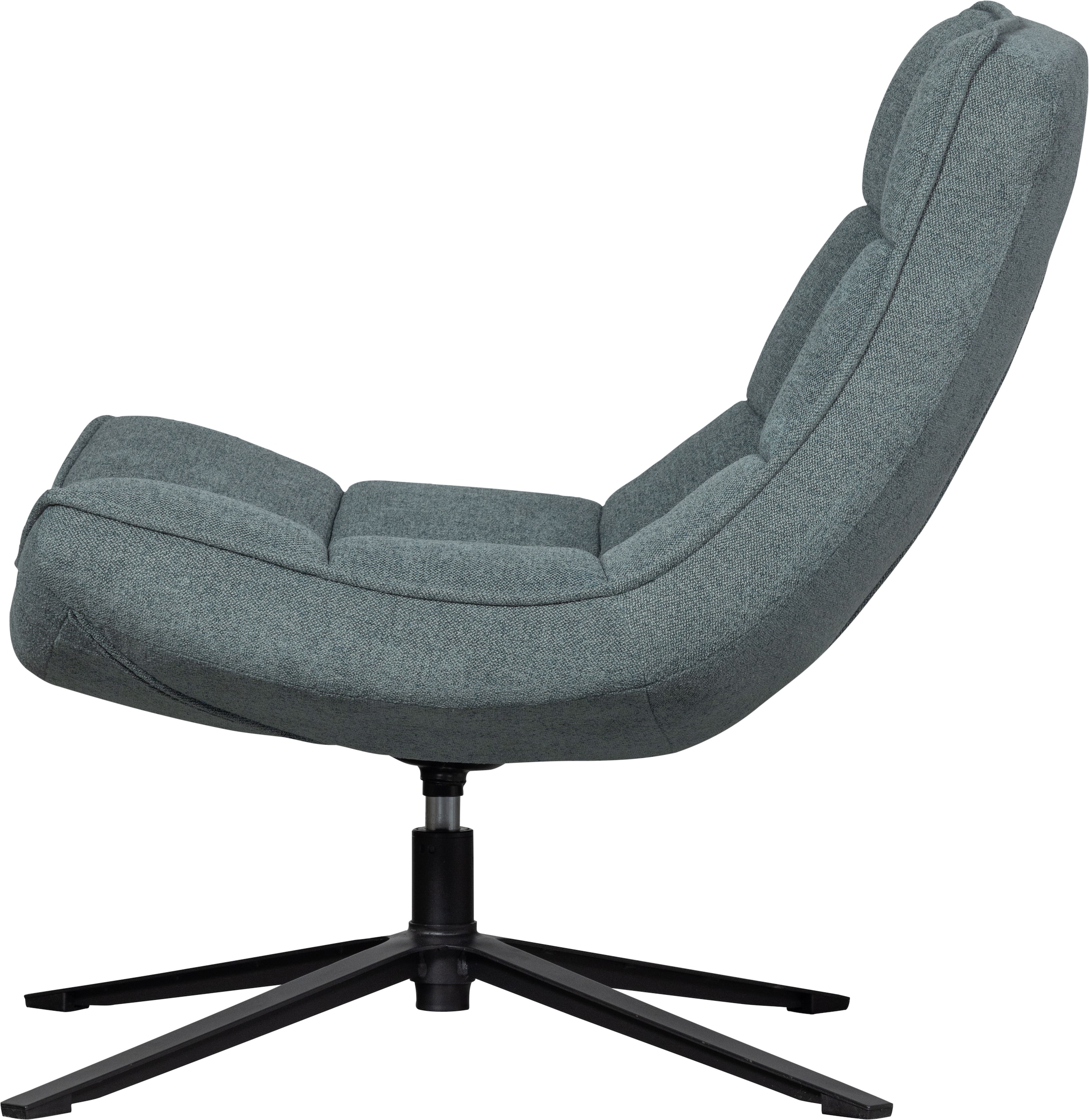 WOOOD Drehsessel »Maudi«, Metallgestell, gepolstert mit gewebtem Stoff, H 84 cm x B 74 cm