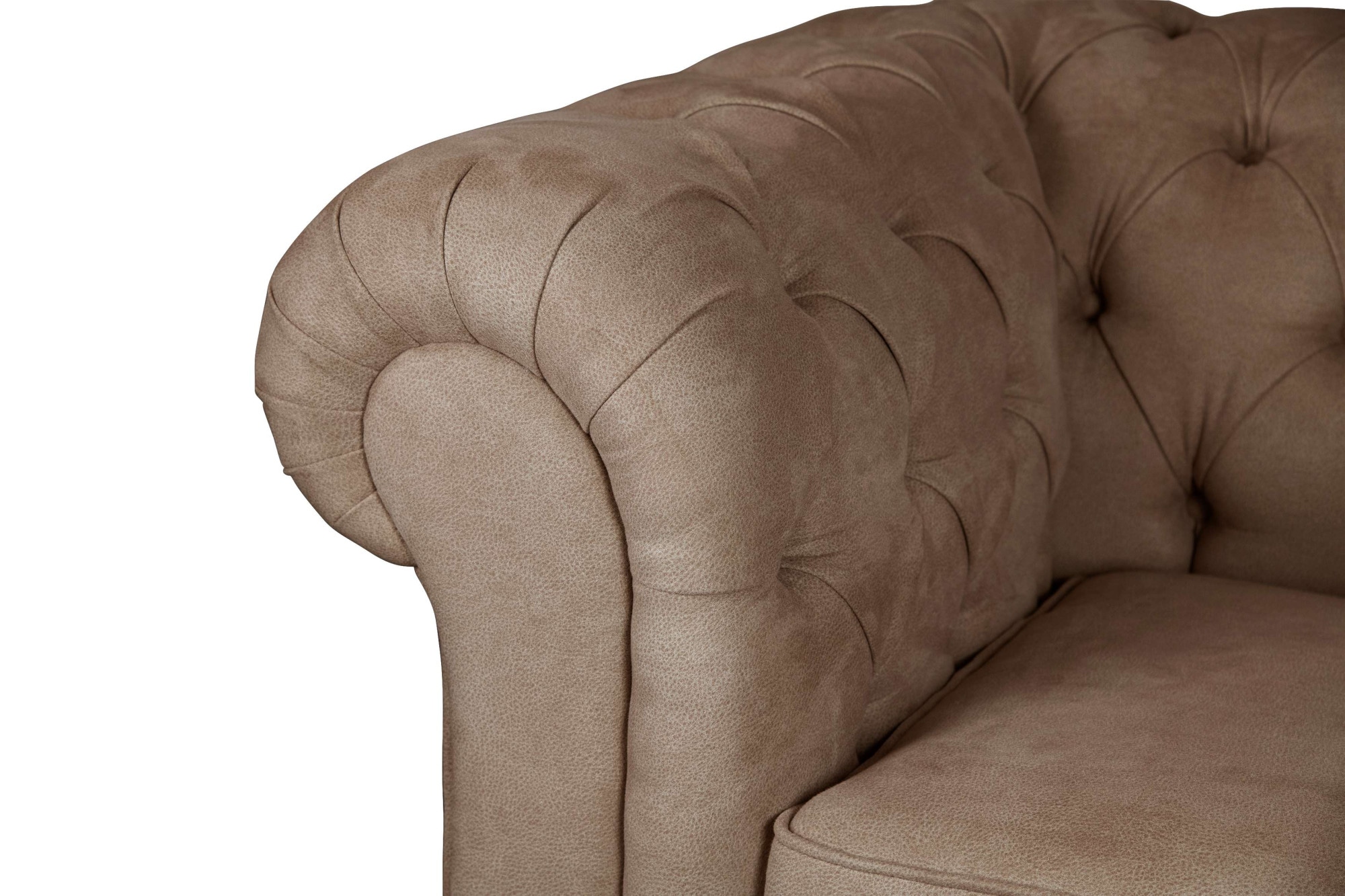 Home affaire 2-Sitzer »CHARENTE, Chesterfield-Sofa, Wellenfederung, Maße: B/T/H: 147/89/74 cm«, mit edler Knopfheftung und typischen Armlehnen