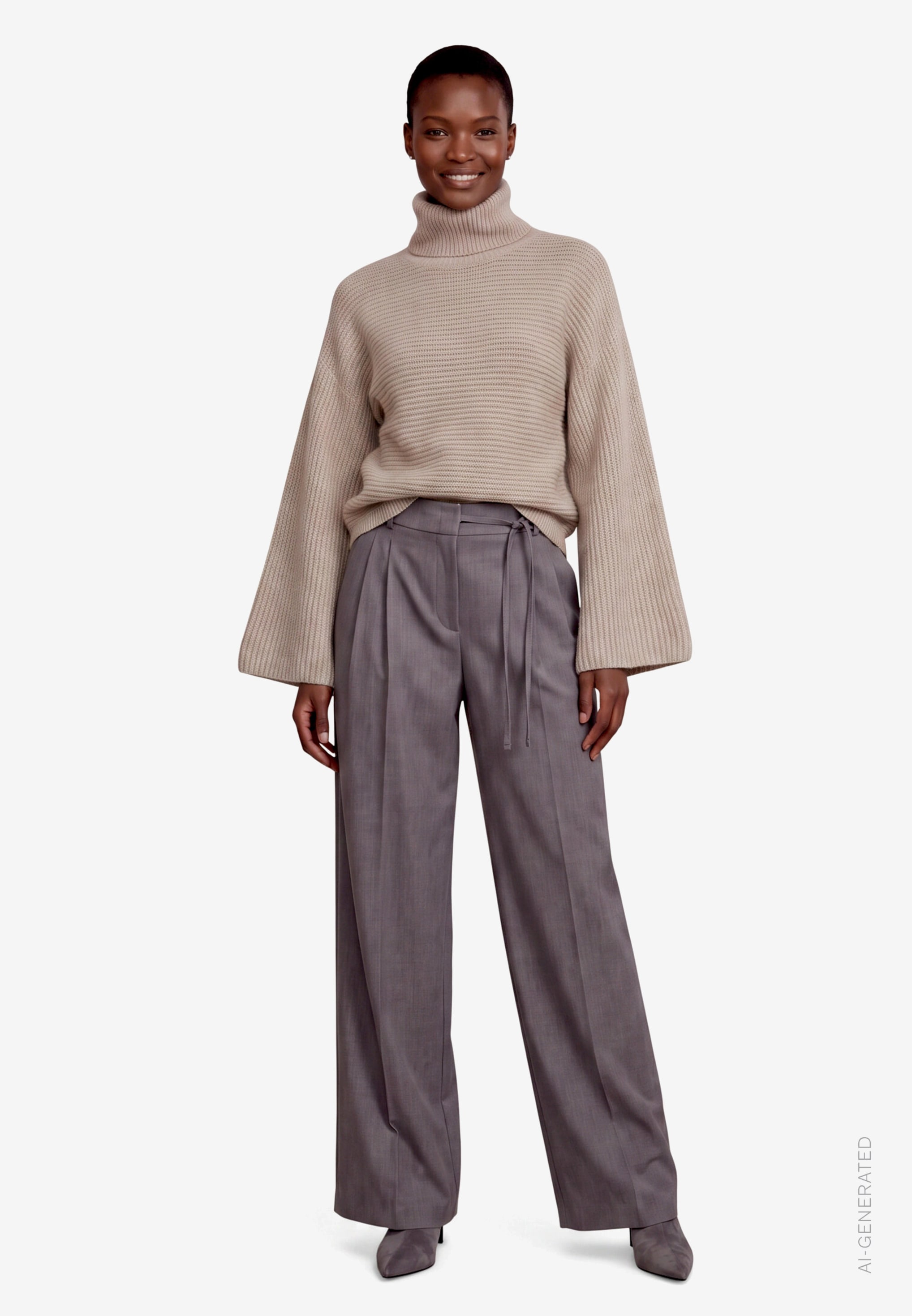 Zero Bundfaltenhose  Marlene-Hose / Straight Fit / mit Stretch und Viskose