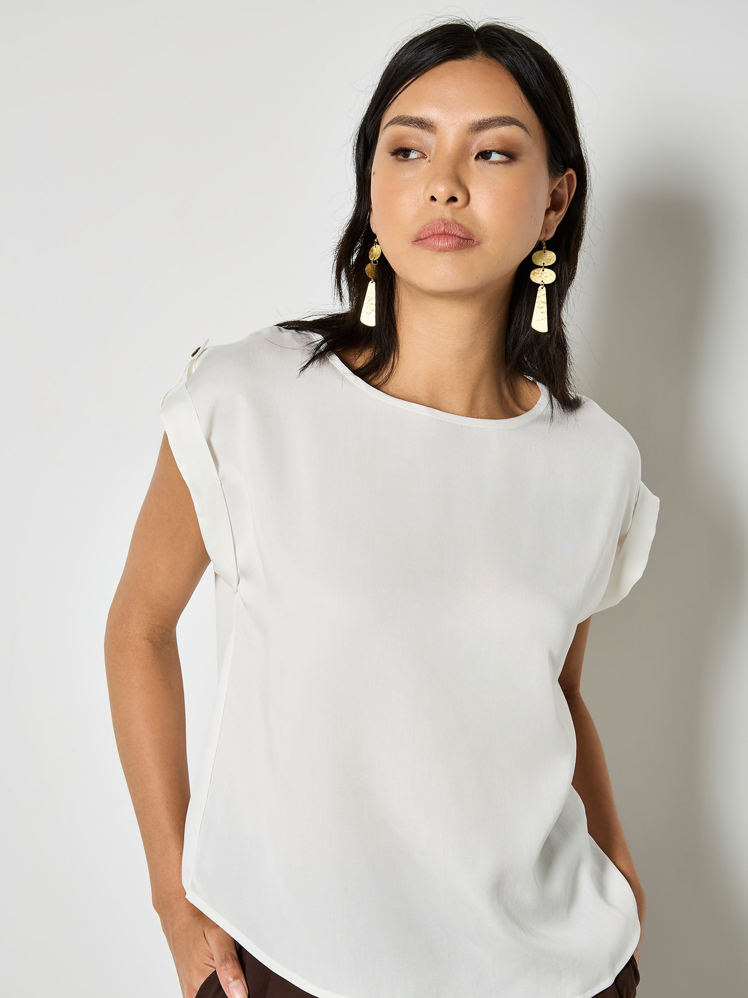 Apricot T-Shirt "Gewebtes T-Shirt"