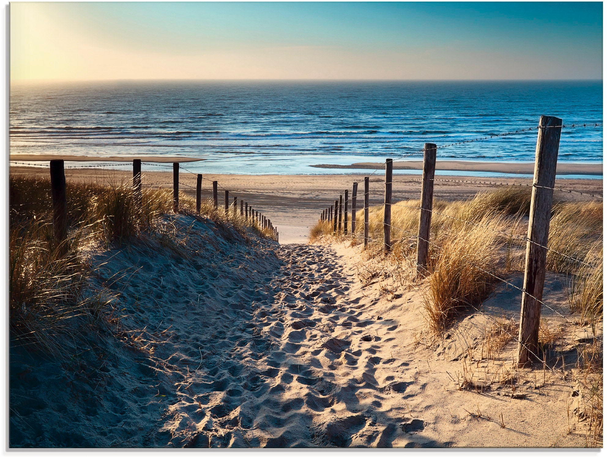 Artland "Weg zum Nordseestrand Sonnenuntergang" Strand 1 Stk. tlg. in verschiedenen Größen