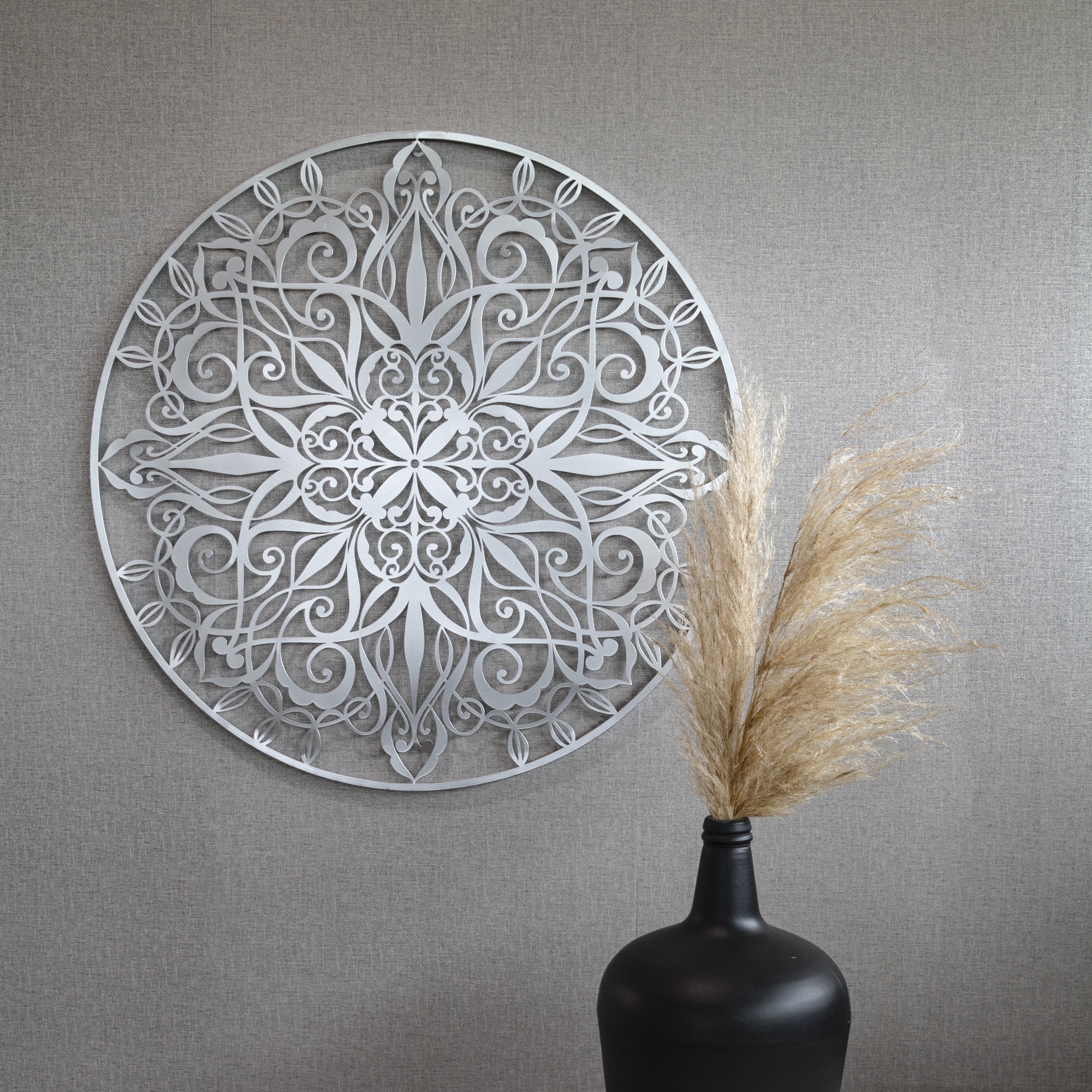 Art for the home Wandbild »Mandala Rund«, (1 St.), Luxus Metal Art Wanddeko