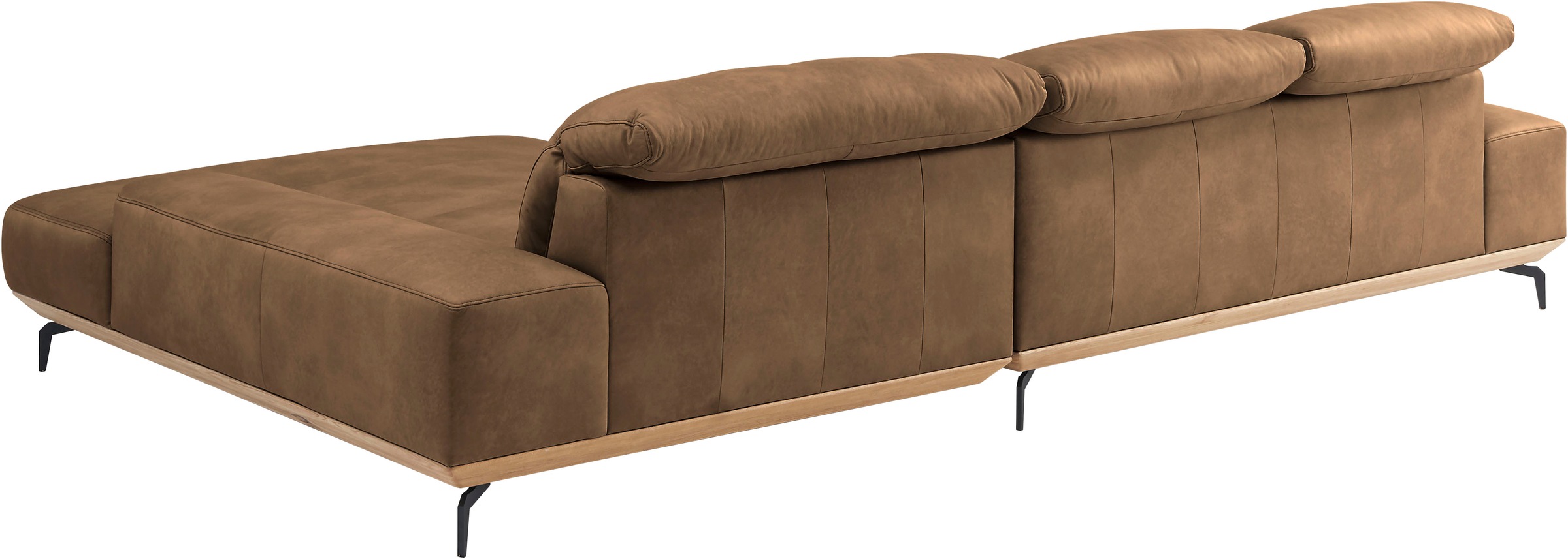 Musterring Wohnlandschaft »MR 2490«, Fuß Schwarz, Sitzhöhe 46cm, wahlweise mit Funktionen, Maße 342x207 cm