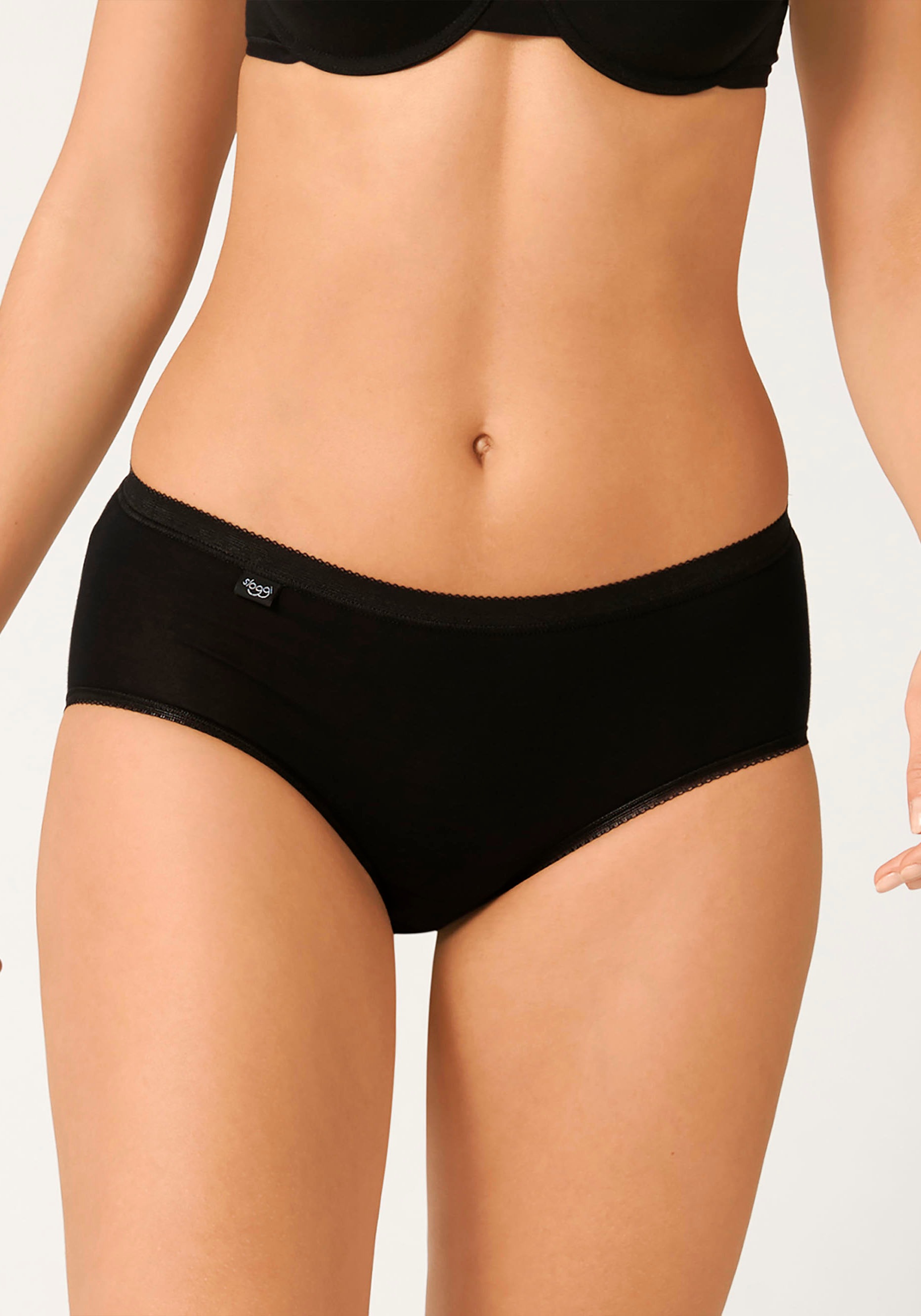 sloggi Slip »Basic+ Midi 4P«, (4er Pack), perfekter Sitz
