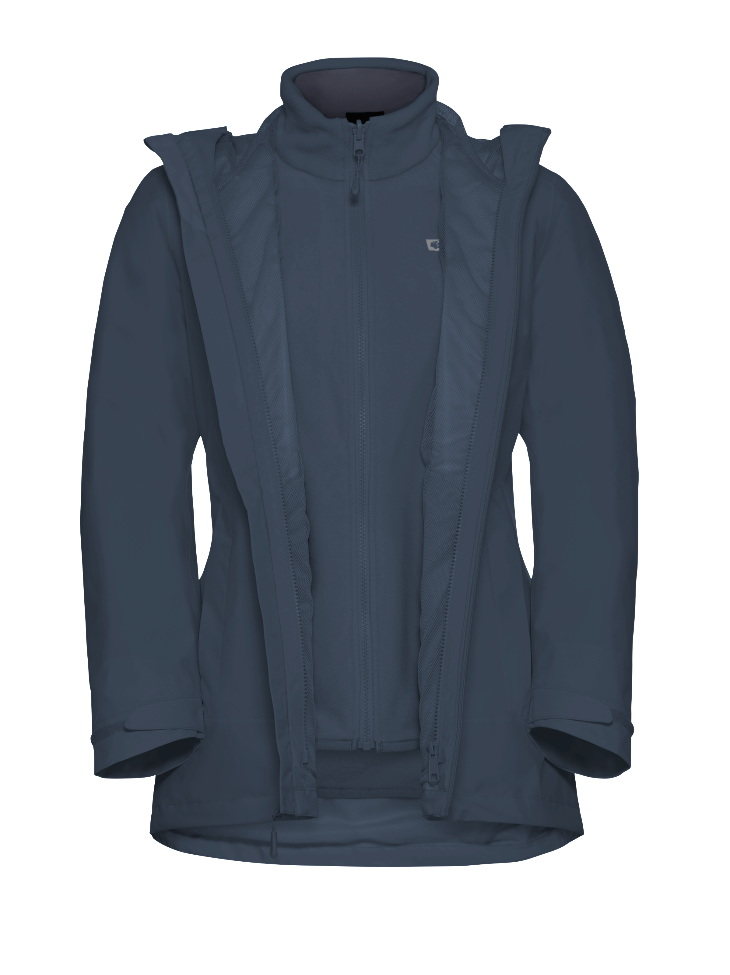 Jack Wolfskin 3-in-1-Funktionsjacke »MOONRISE 3IN1 JKT W«, mit Kapuze, 3in1, atmungsaktiv, Übergangsjacke