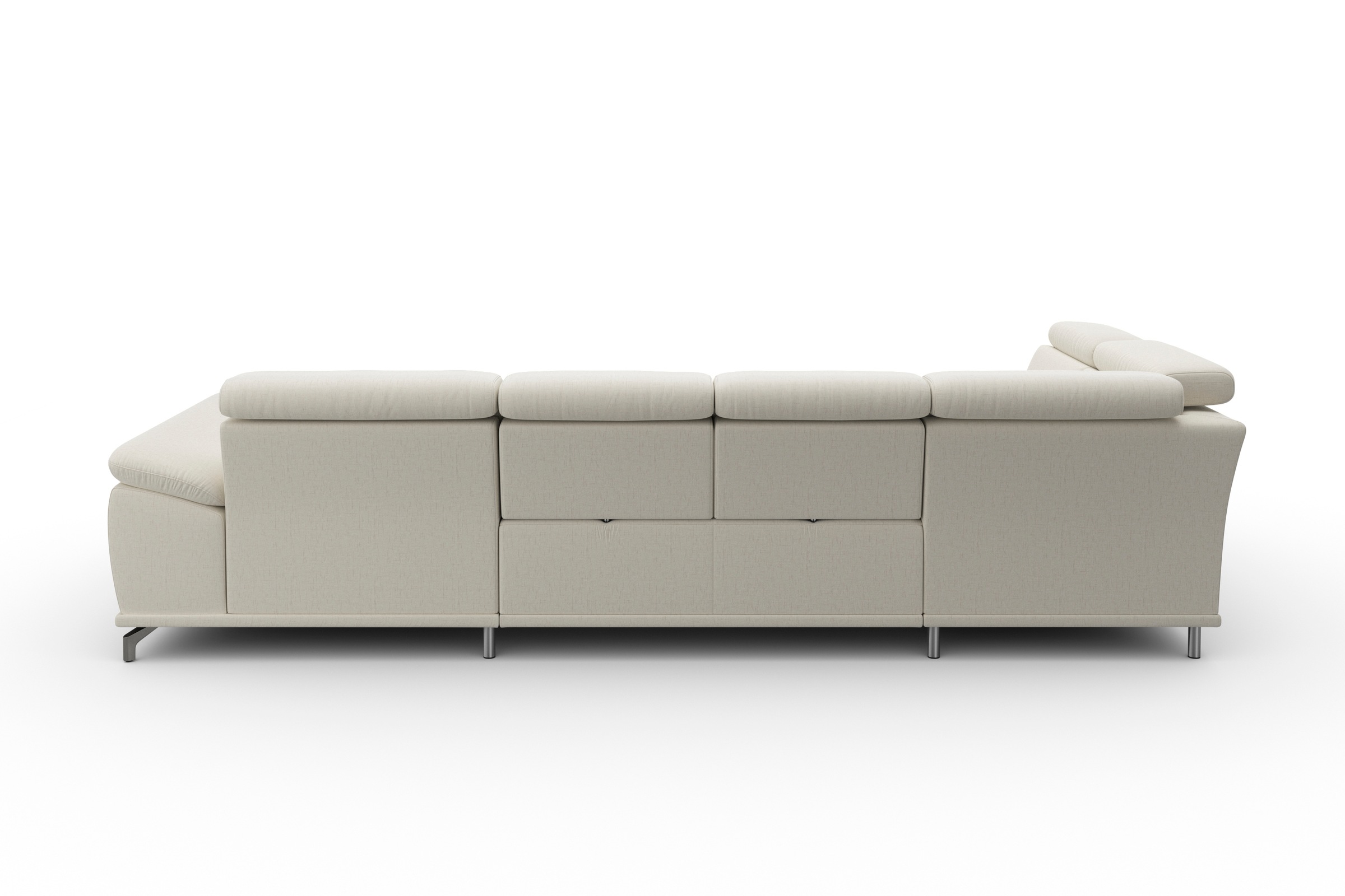 sit&more Wohnlandschaft »Cabrio U-Form, mit Sitztiefenverstellung, Arm- und Kopfteilverstellung«, 3 Nierenkissen, Federkern, optional Bettfunktion und Stauraum