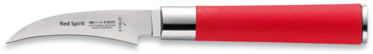 F. DICK Schälmesser "Red Spirit" Tourniermesser, 7 cm