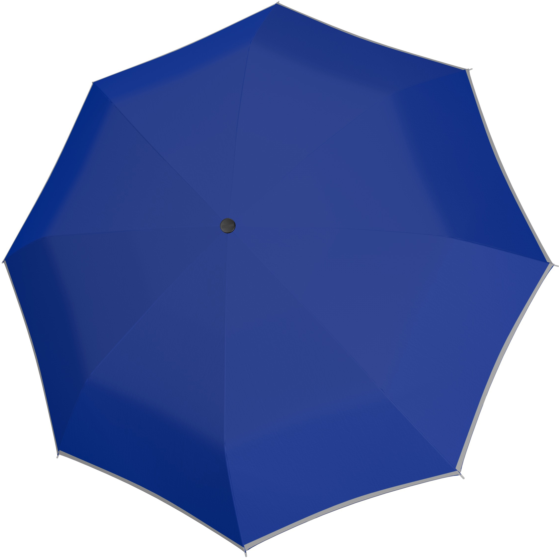 Taschenregenschirm »Mini Light up uni, Blue«, mit reflektierenden Elementen am Schirmdach