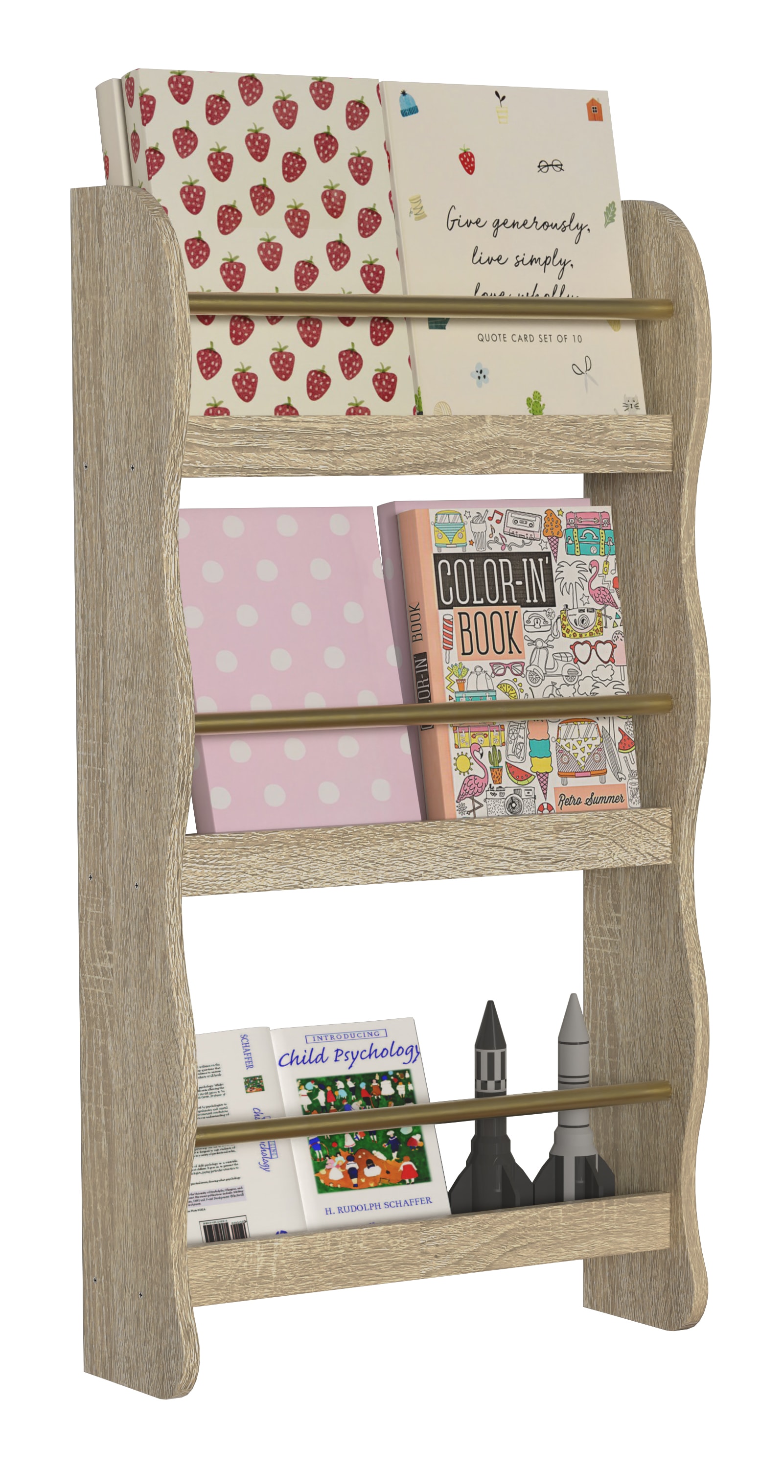 VCM Wandregal "Holz Kinderregal Bücherregal Kinder Regal Kilaro" günstig online kaufen