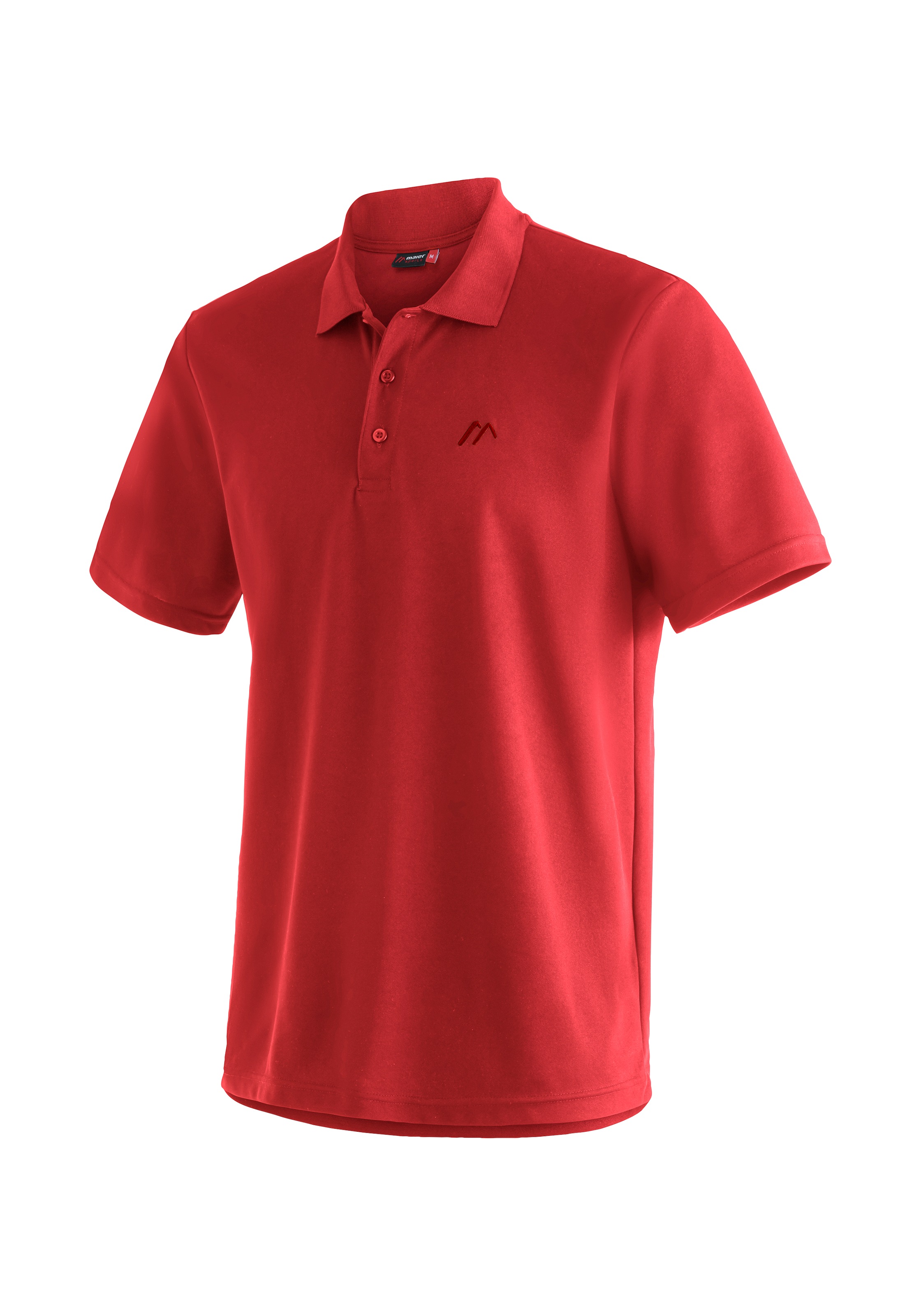 Maier Sports Funktionsshirt "Ulrich", Herren Wandershirt, bequemes Polo-Shirt für Wandern und Freizeit