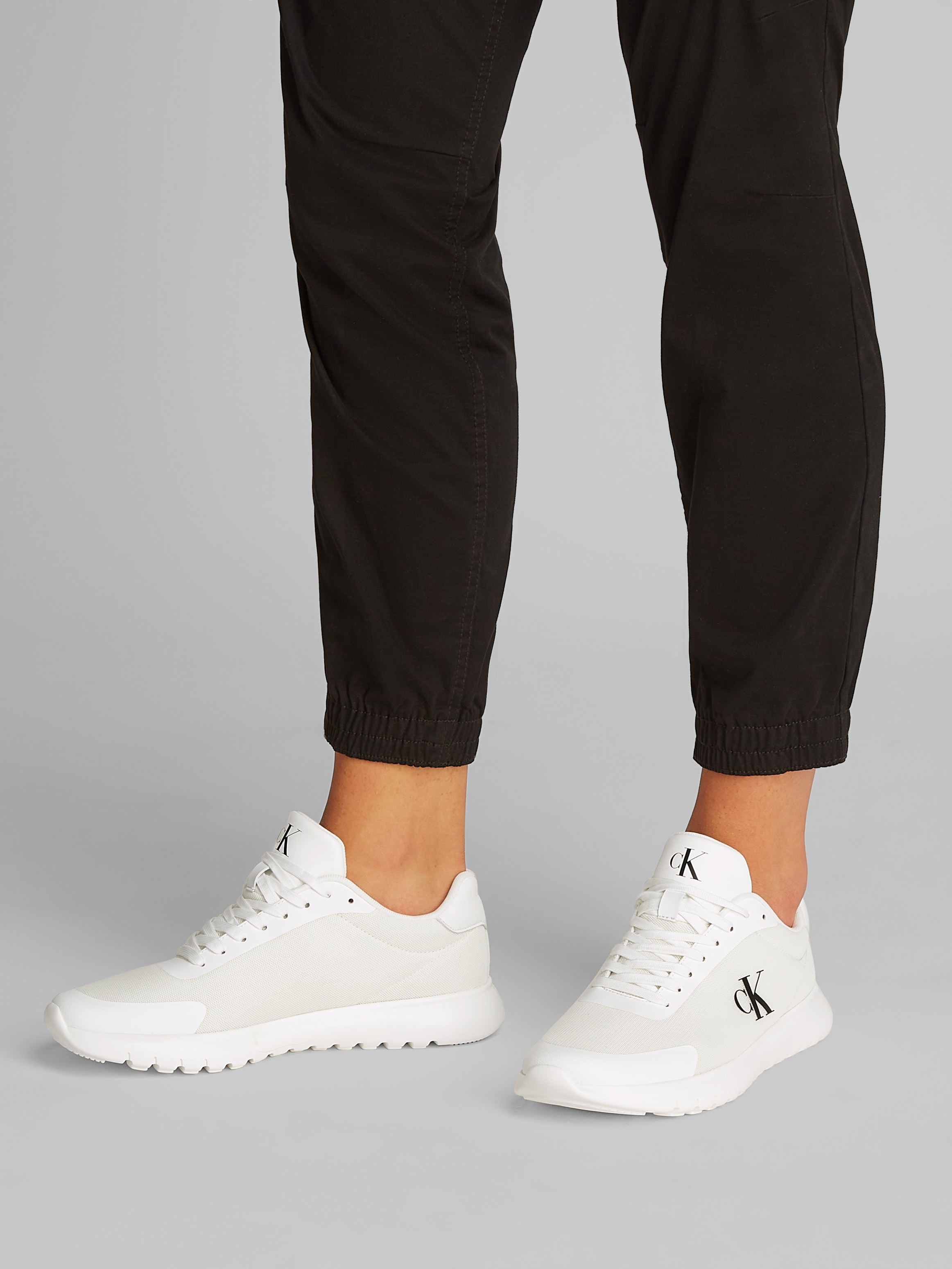 Calvin Klein Jeans Sneaker »3 EVA RUNNER MESH«, Freizeitschuh, Halbschuh, Schnürschuh mit Kontrastbesatz