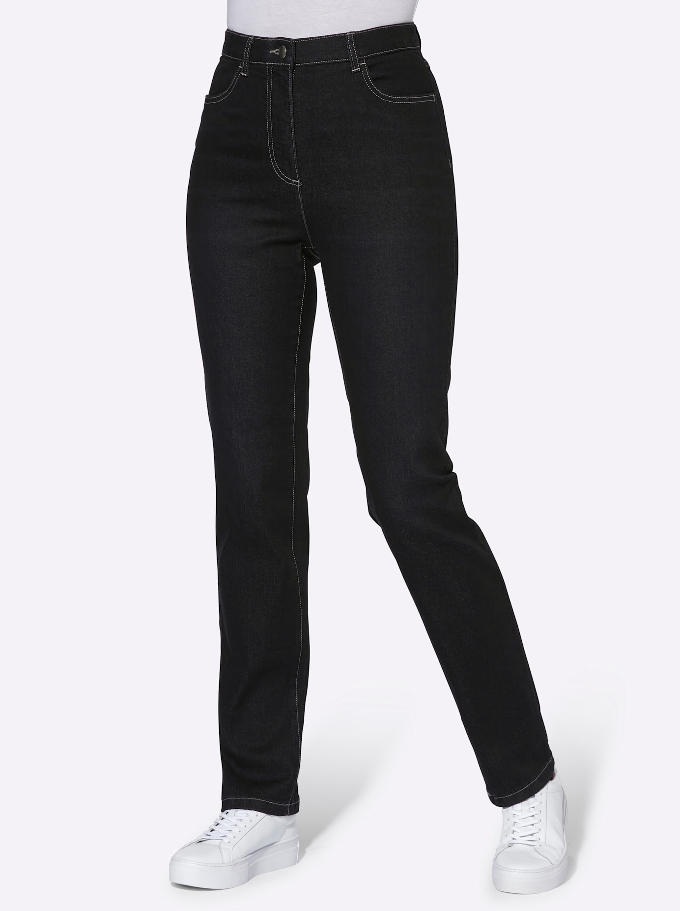 Classic Basics High-waist-Jeans 1 Stk. tlg. günstig online kaufen