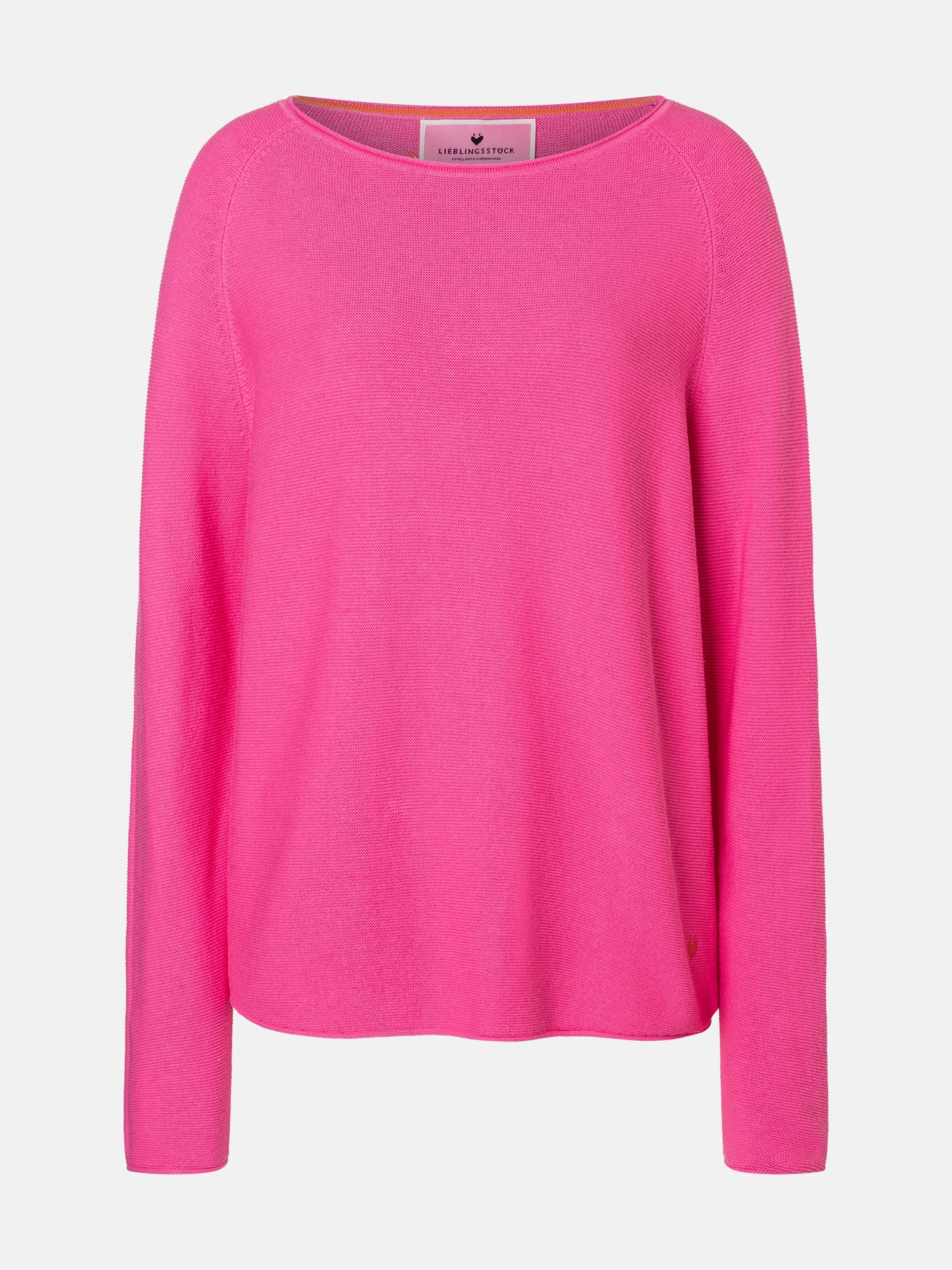 Lieblingsstück Rundhalspullover »BiancaEP« aus reiner Baumwolle, unifarbenes Design