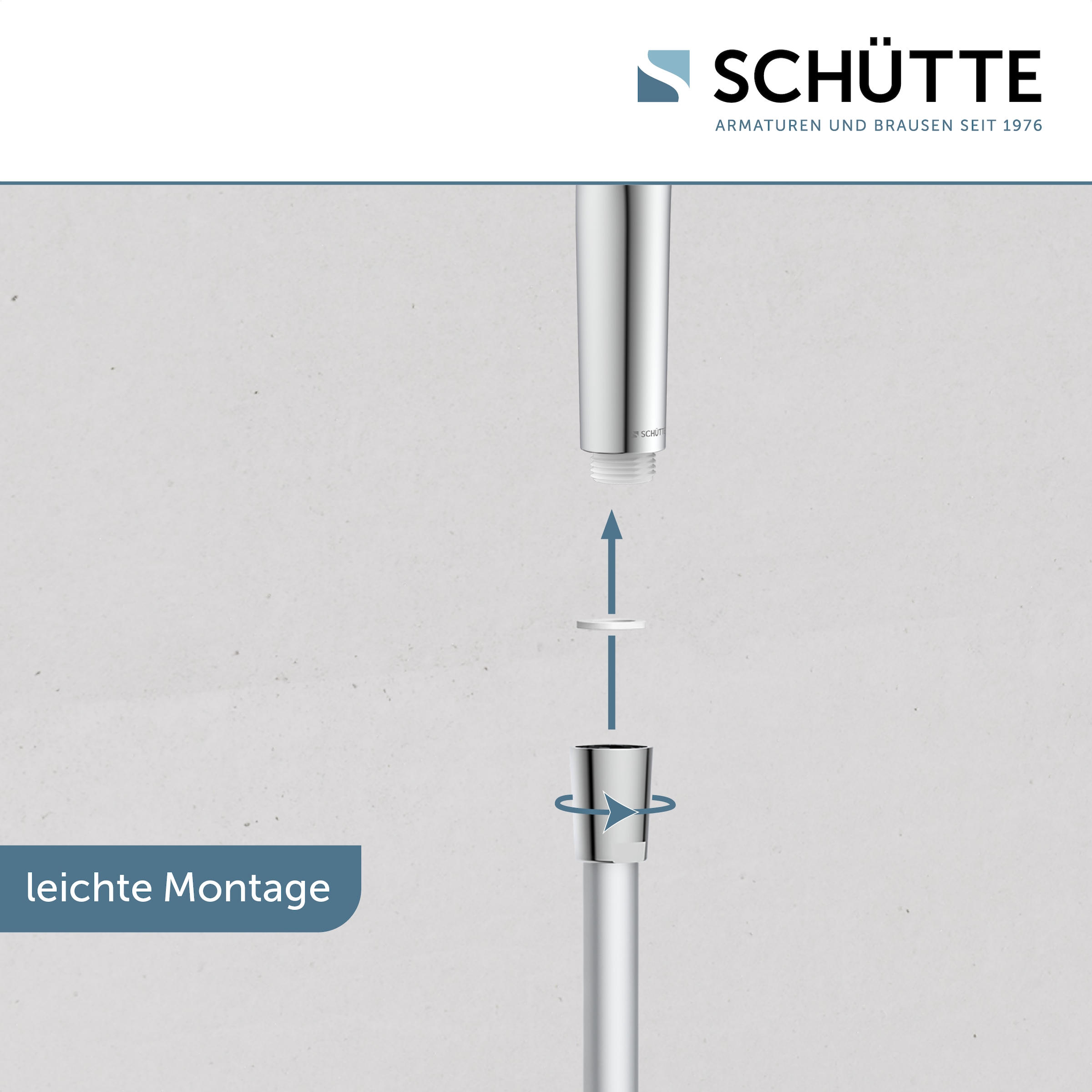Schütte Handbrause »SUMATRA«, 3-fach verstellbar, mit Antikalknoppen, wassersparend, rund