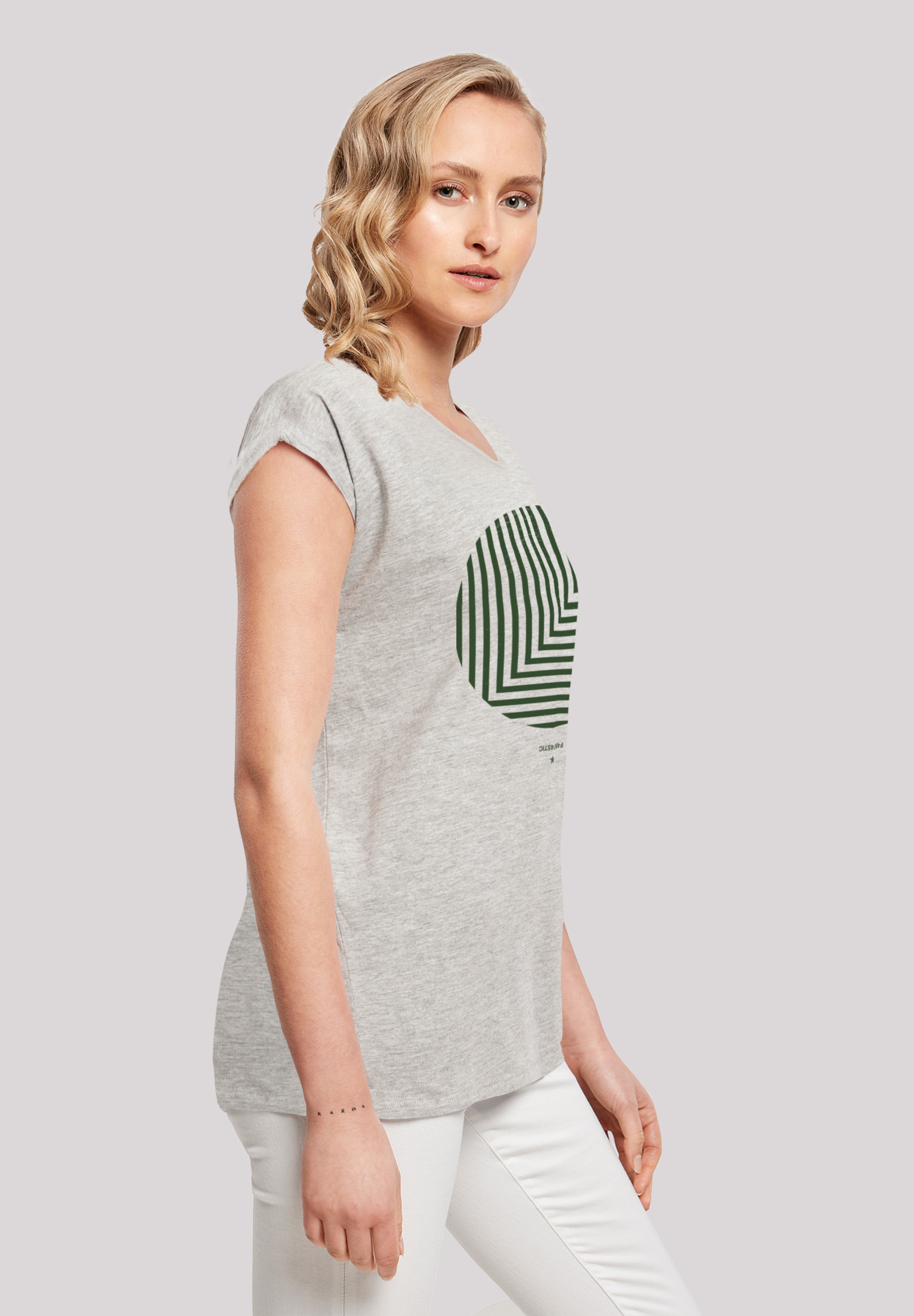 F4NT4STIC T-Shirt »Geometrics Grün«, Print