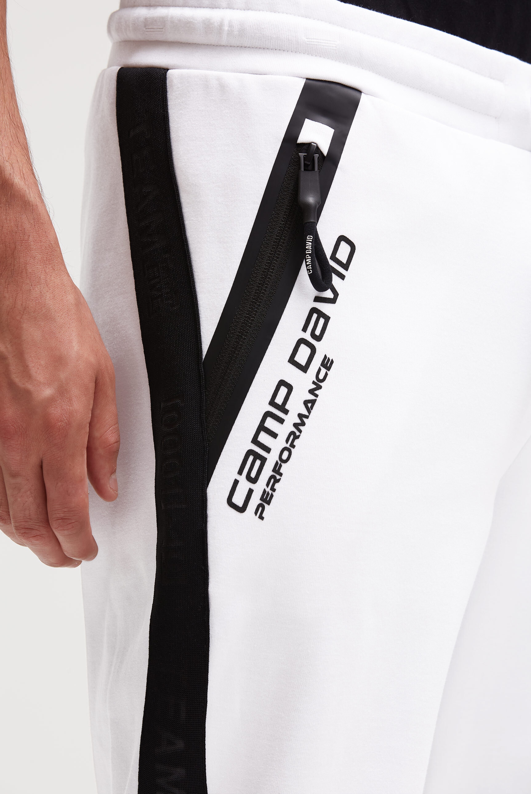 CAMP DAVID Sporthose  mit Reißverschlusstaschen