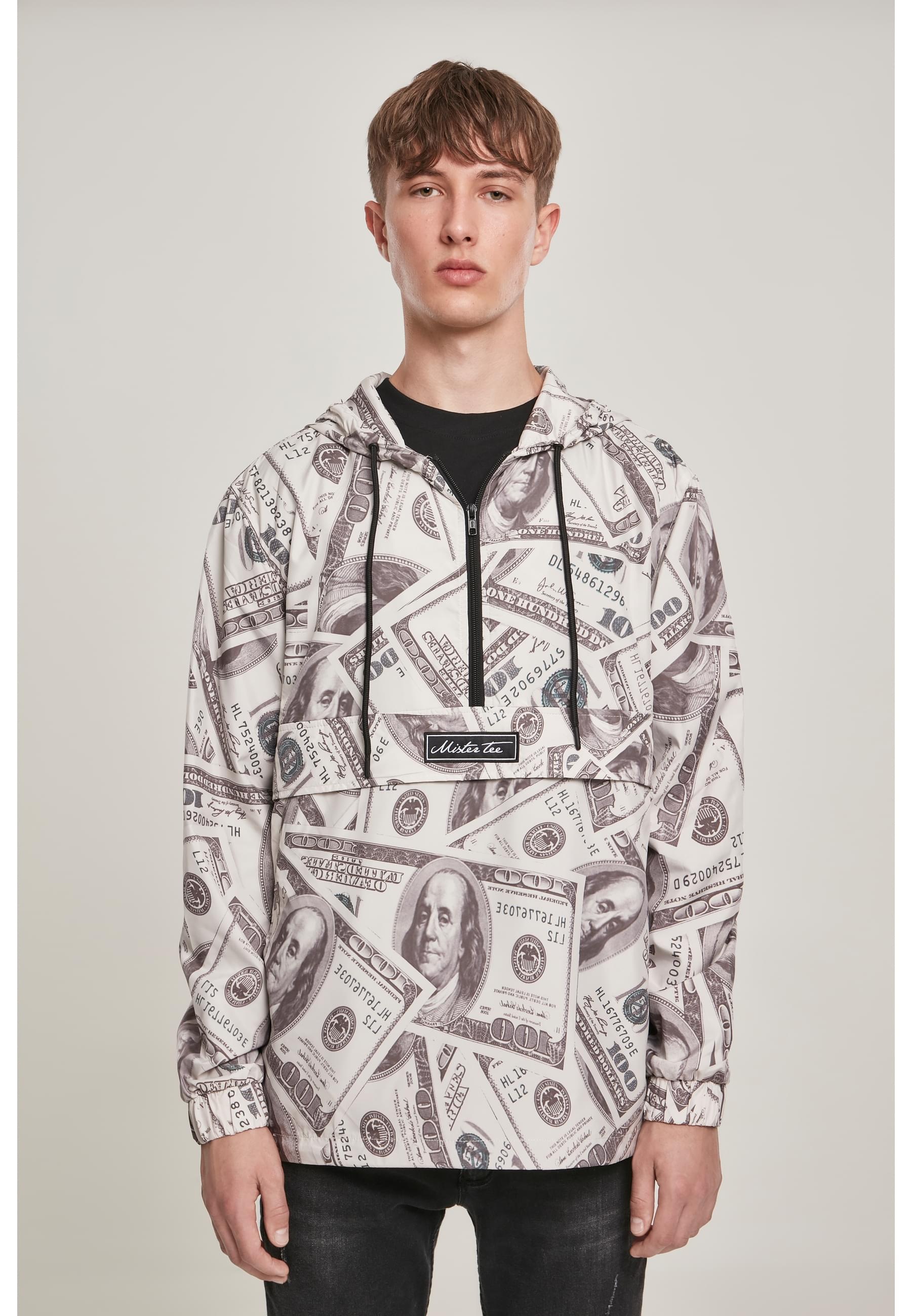 MisterTee Allwetterjacke »MisterTee Herren Mister Tee Dollar Windbreaker«, (1 St.), ohne Kapuze