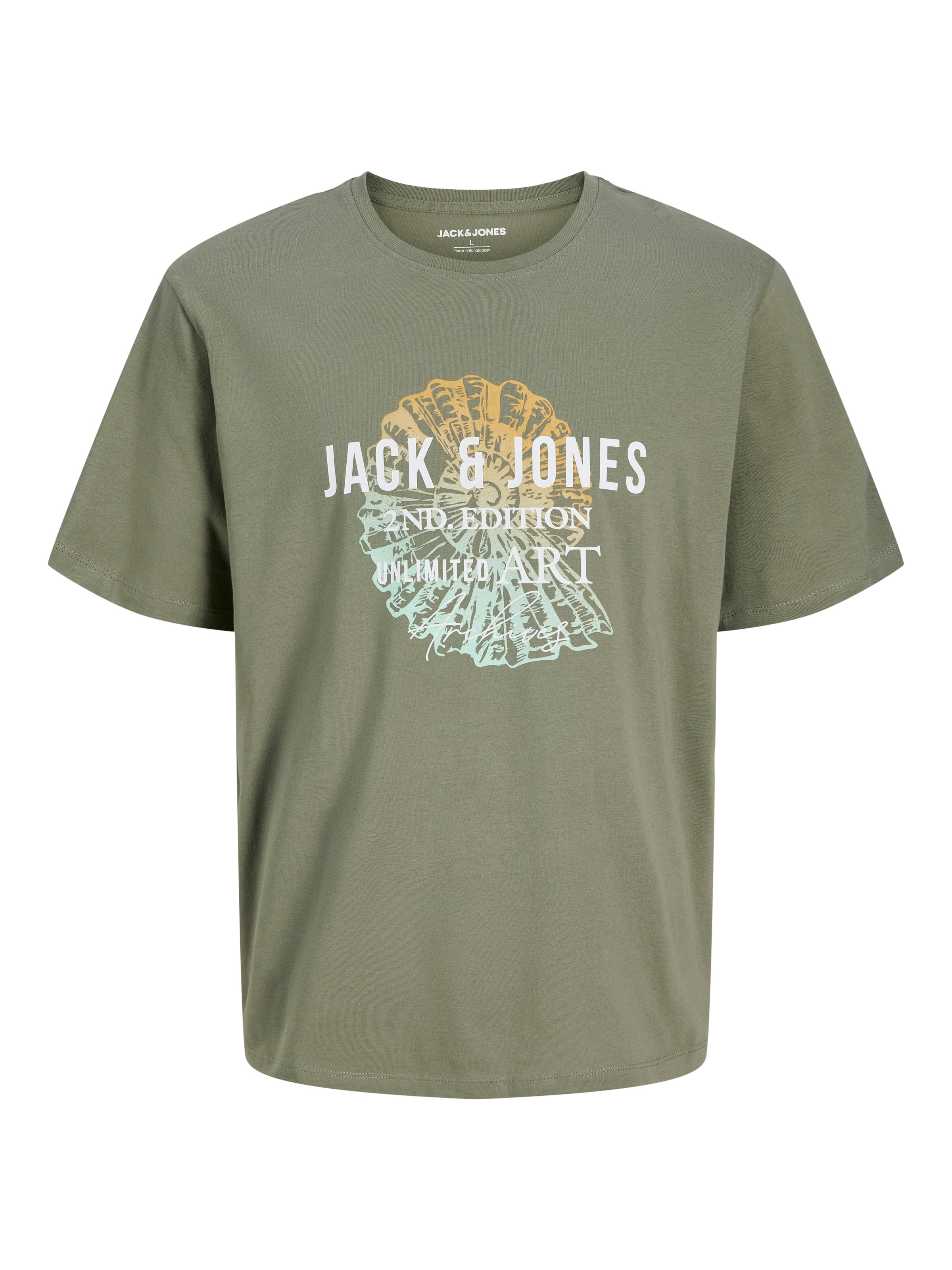 Jack & Jones PlusSize Rundhalsshirt »JJGRADIENT PRINT TEE SS CREW NECK PLS«