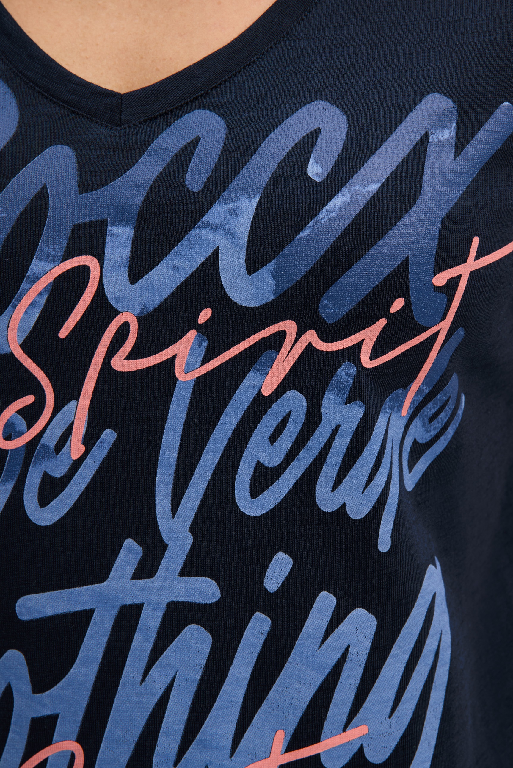 SOCCX V-Shirt aus Baumwolle