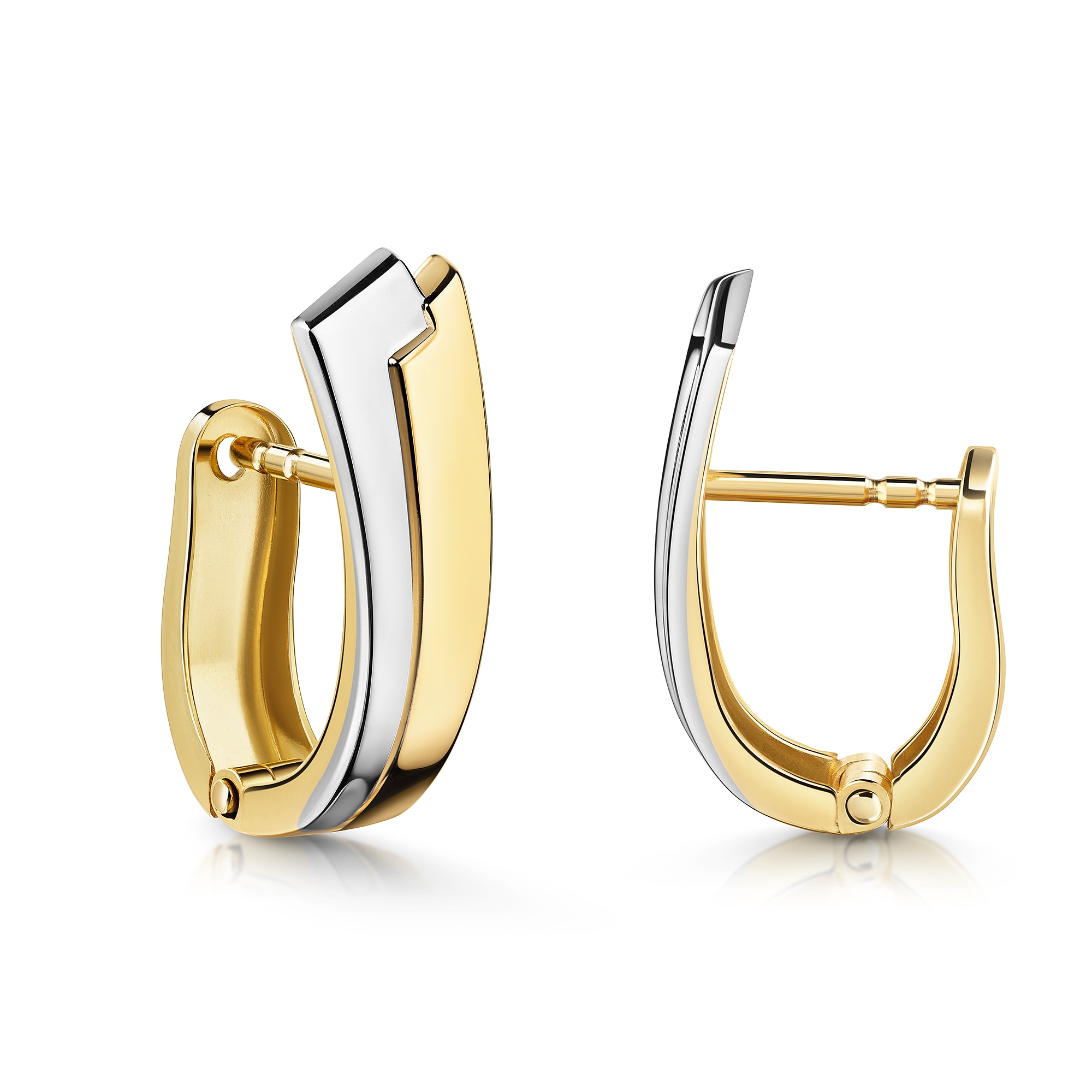 Fascination by Ellen K. Paar Creolen »Gold 375 zweifarbig hochglanzpoliert«