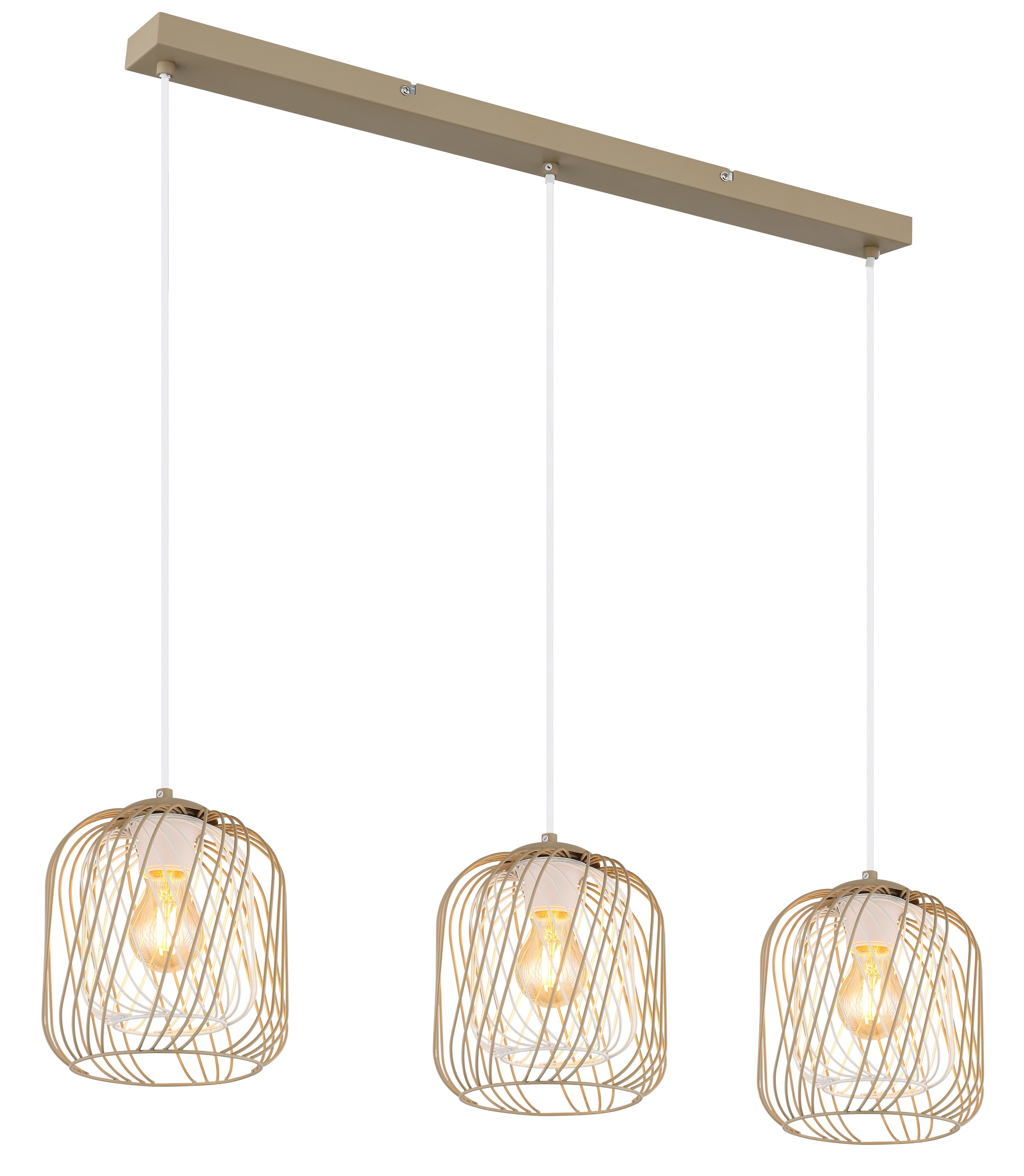 GLOBO LIGHTING Hängeleuchte »DICHTI«, Leuchtmittel E27 | ohne Leuchtmittel, Hängelampe/Pendelleuchte/Esszimmer/Wohnzimmer/Esstisch