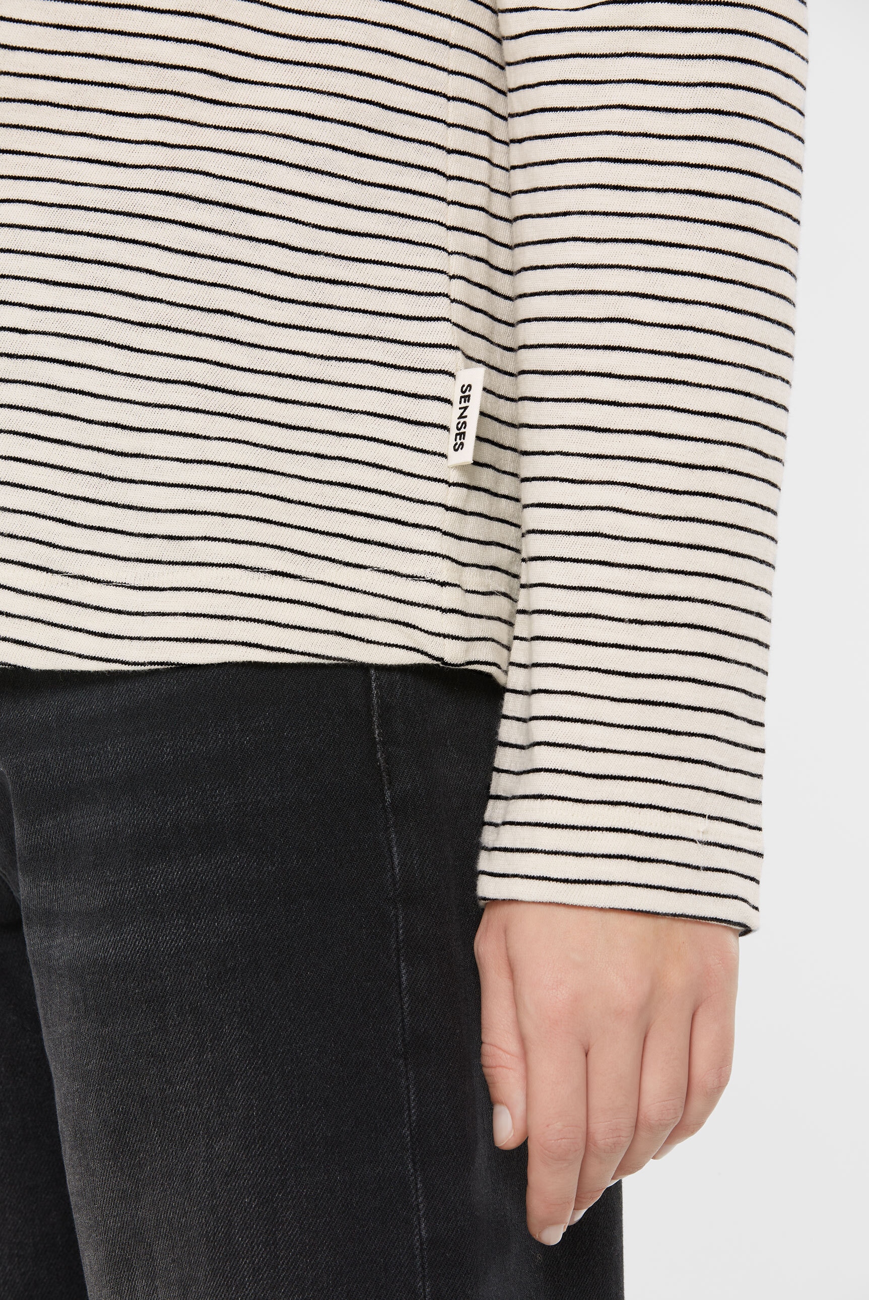 SENSES.THE LABEL Rundhalsshirt, aus Baumwolle