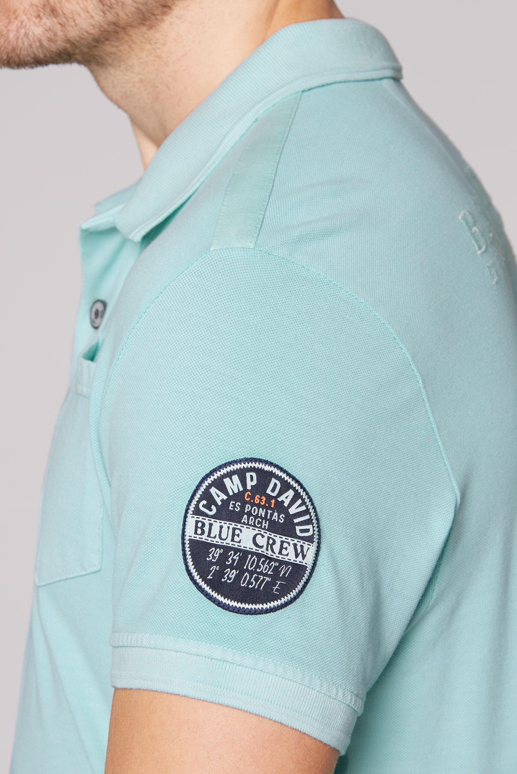 CAMP DAVID Poloshirt, mit Brusttasche