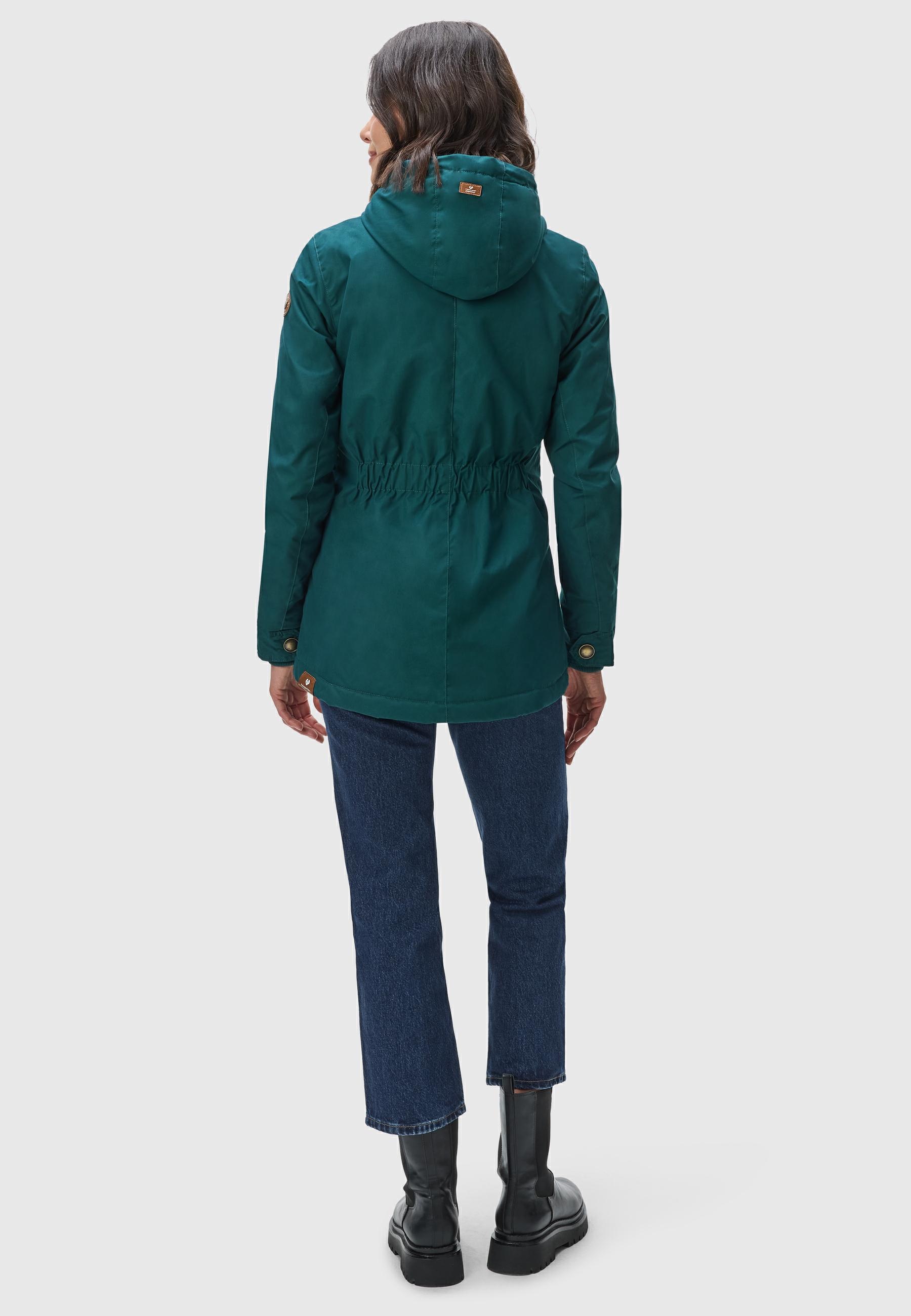 Ragwear Winterjacke »Monade«, mit Kapuze, Damen Winterparka mit Kapuze und m. Fleece gefüttert