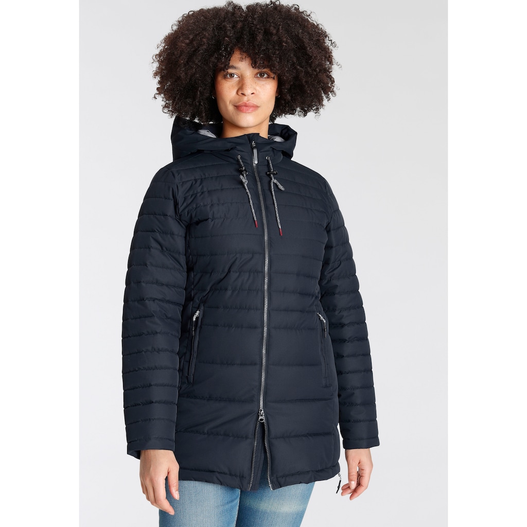 Polarino Steppjacke, mit Kapuze