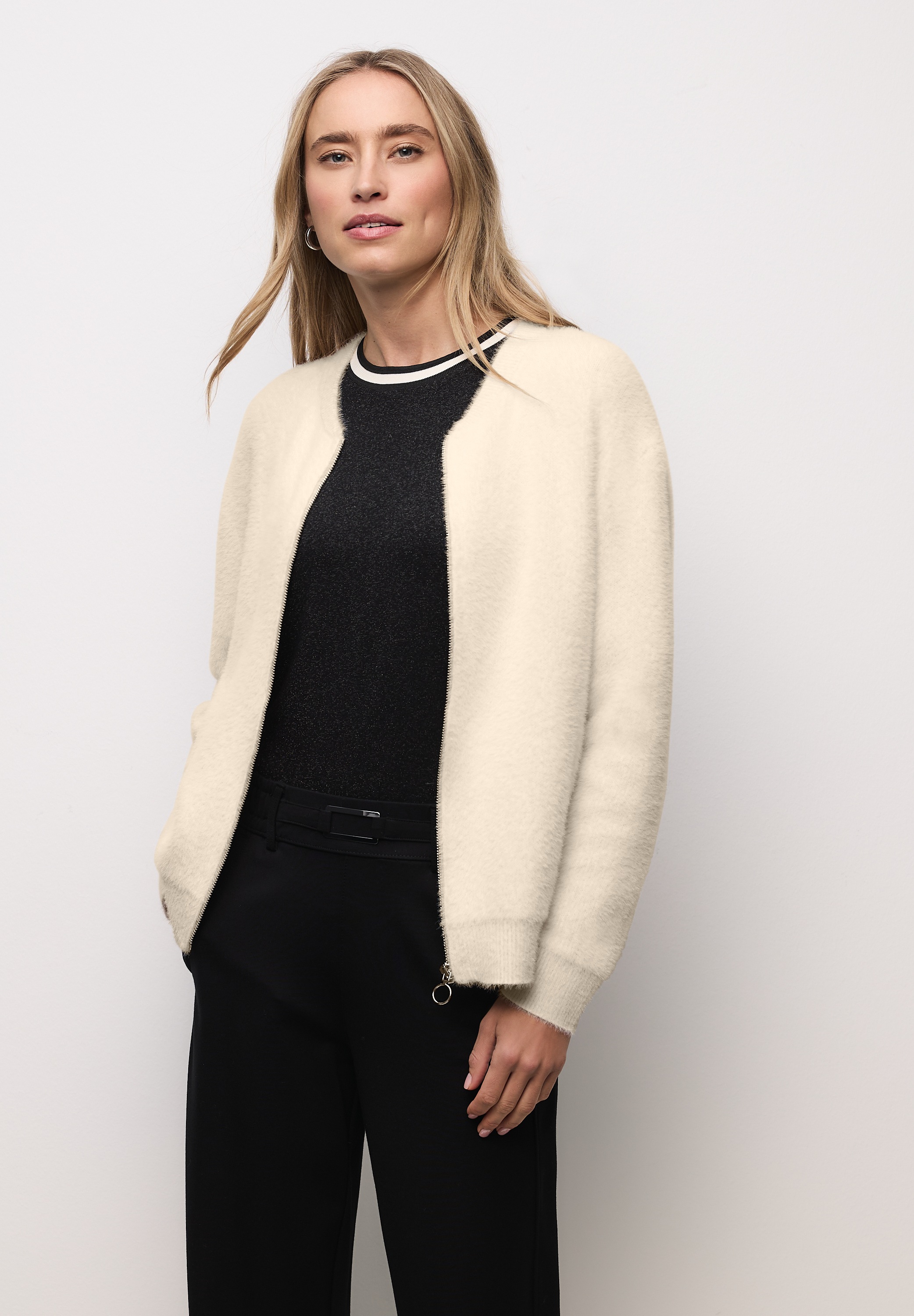 STREET ONE Cardigan mit Zipper günstig online kaufen