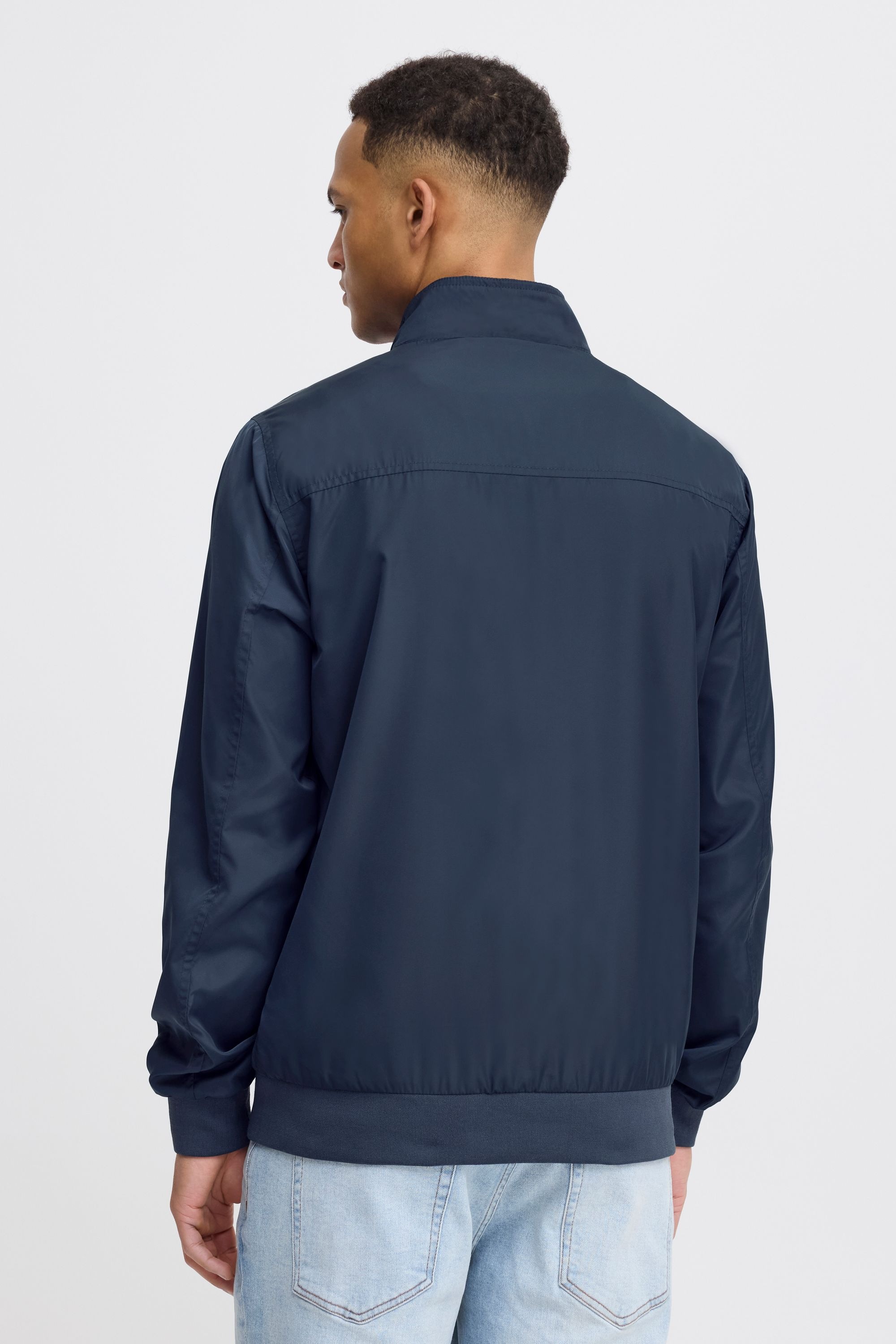 Kurzjacke BLEND "BHZyklo", Herren, Gr. M, mood indigo blau, 100% Polyester, unifarben, regular fit normal, ohne Ausschnitt, eingesetzt elastischer Bund, Jacken Kurzjacke, Softshelljacke mit Taschen und elastischem Bund 6