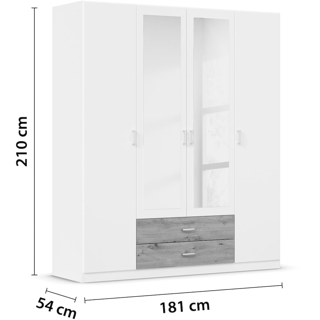 rauch Kleiderschrank »Gamma Drehtürenschrank Garderobe Schrank mit Spiegel«