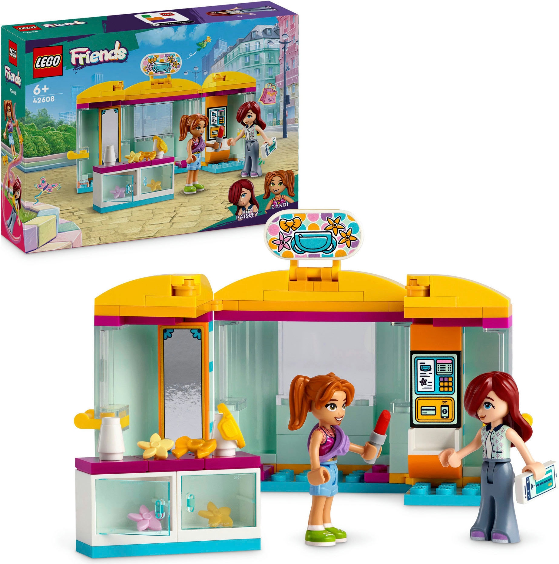 LEGO® Konstruktionsspielsteine »Mini-Boutique (42608), LEGO Friends«, (129 St.), Made in Europe